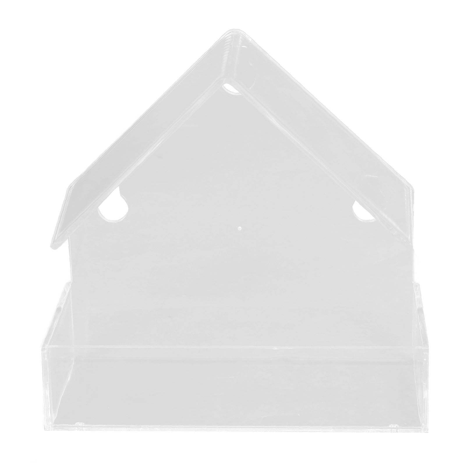 Window Bird Feeder with Suction Cup Window Acrylic Bird Feeding House Tray for Farm Garden - Image 8