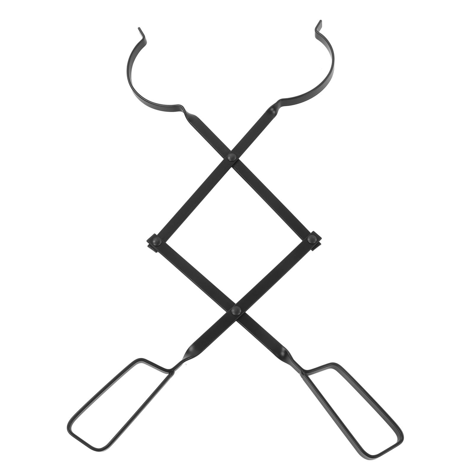 Fireplace Tong Iron Campfire Firewood Tong Log Grabber with Enlarging Clamp for Indoor Outdoor - Image 1
