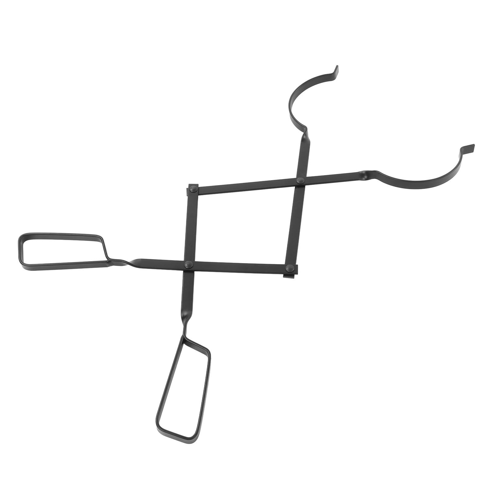 Fireplace Tong Iron Campfire Firewood Tong Log Grabber with Enlarging Clamp for Indoor Outdoor - Image 2