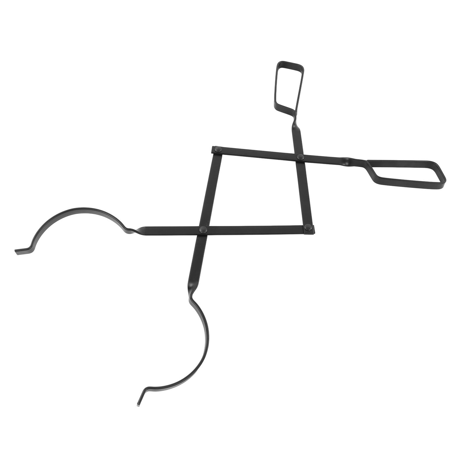 Fireplace Tong Iron Campfire Firewood Tong Log Grabber with Enlarging Clamp for Indoor Outdoor - Image 3