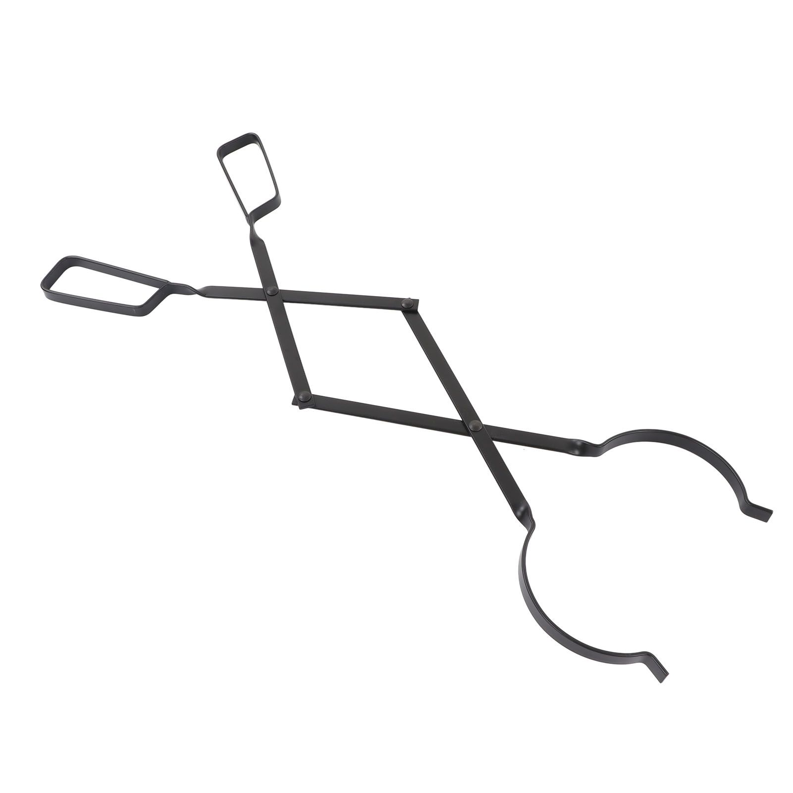 Fireplace Tong Iron Campfire Firewood Tong Log Grabber with Enlarging Clamp for Indoor Outdoor - Image 5