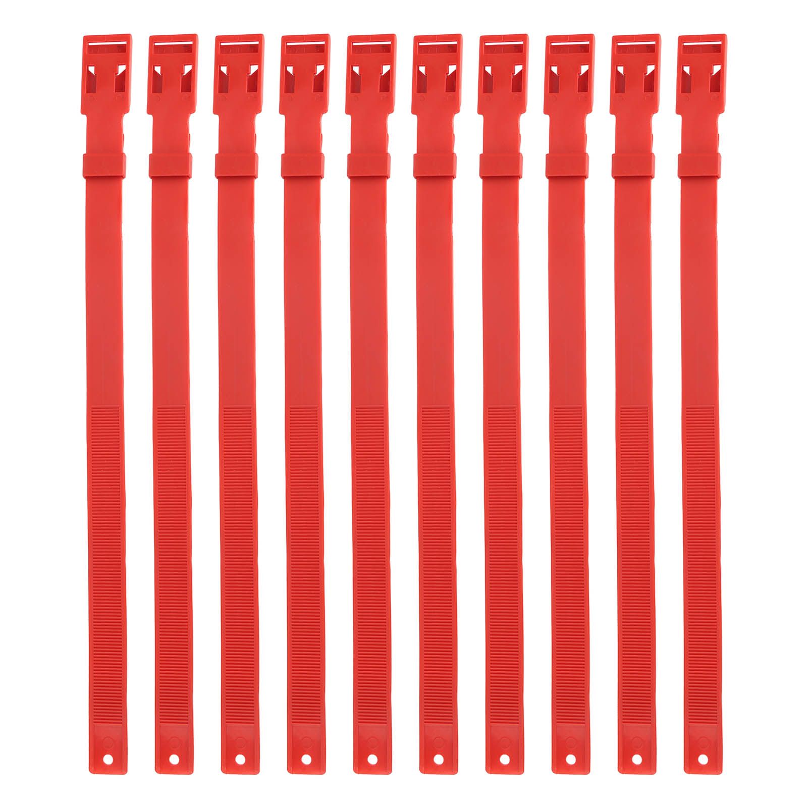 10PCS Goat Collar PU 23 Inch Adjustable Livestock Collar for Farm Animal Cow Horse Sheep Red - Image 2