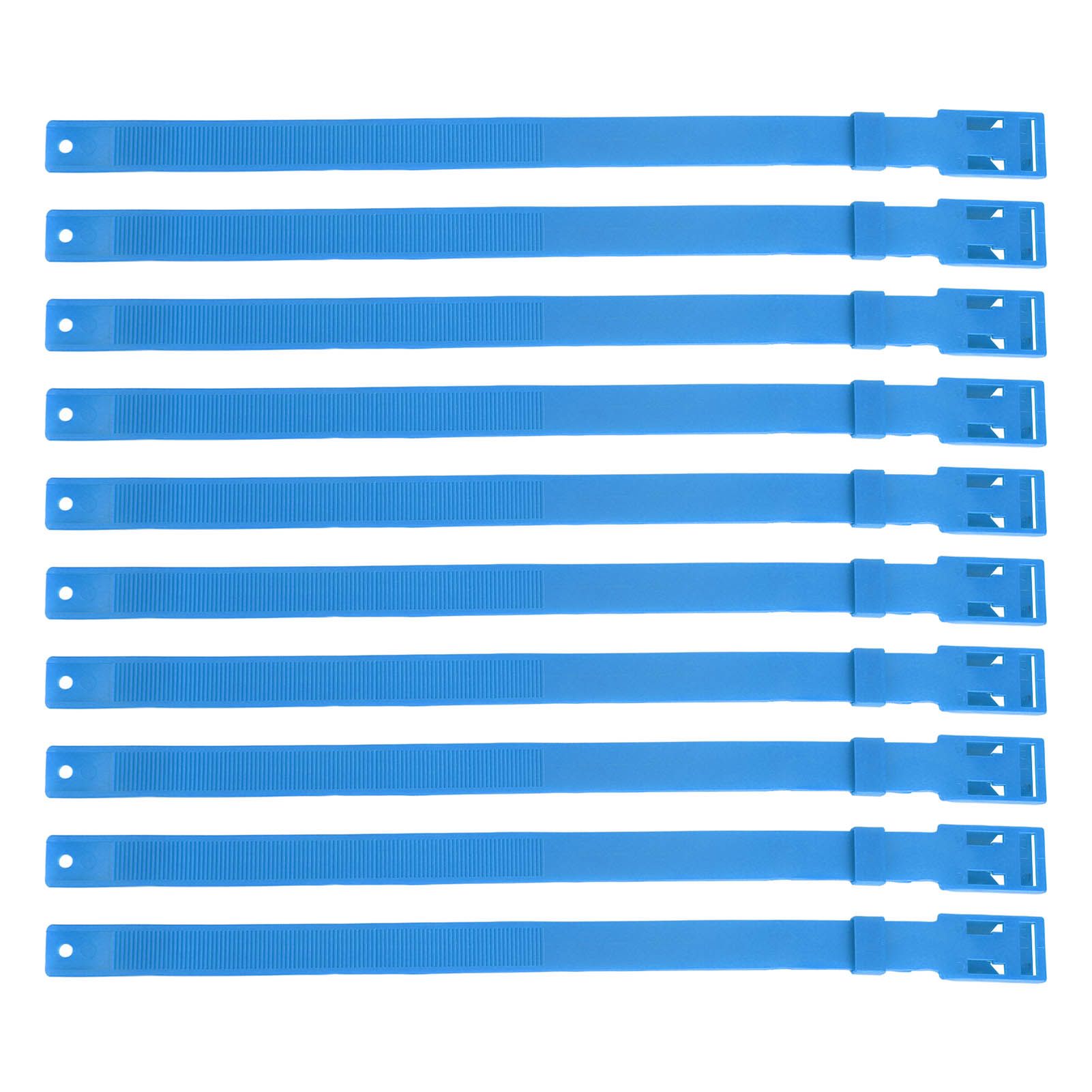 10PCS Goat Collar PU 23 Inch Adjustable Livestock Collar for Farm Animal Cow Horse Sheep Blue - Image 1