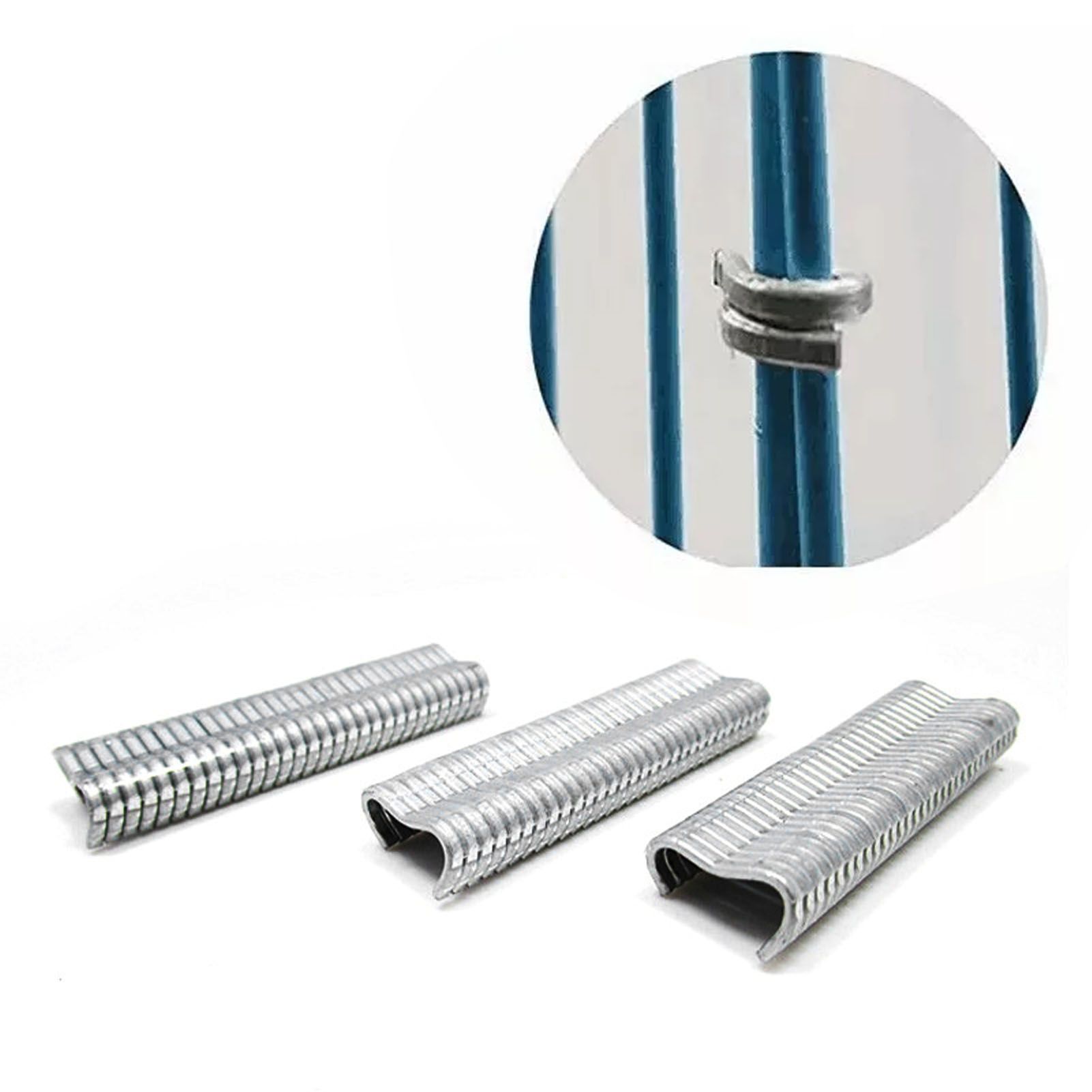 2400Pcs Animal Cages Installation M Shape Nails Metal Chicken Coop Wire Clip Buckles Type M Nails - Image 6