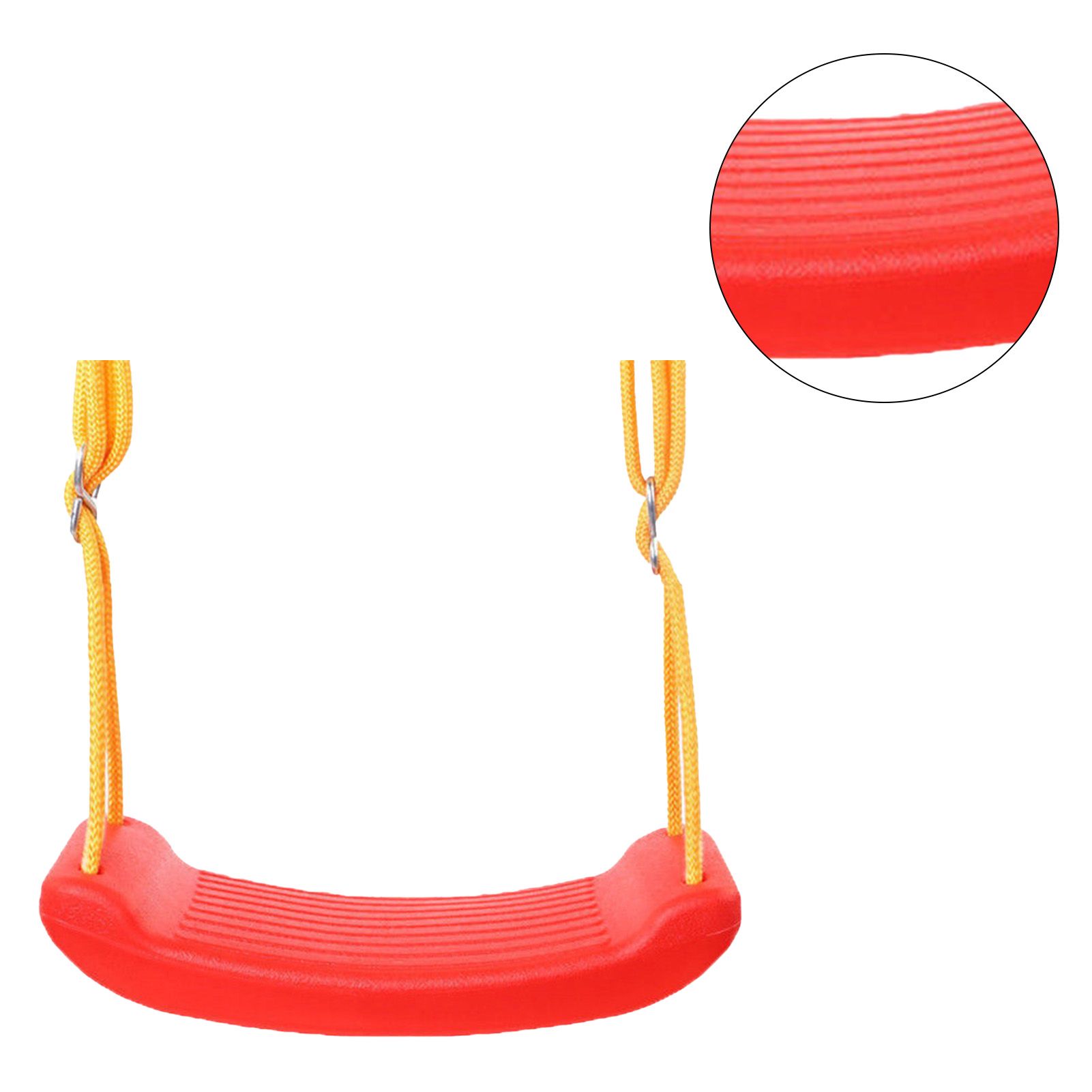 Swing Seat Anti Skid Buckle Adjustable Tear Resistant Rope Children Seat Swing for Park Outdoor Red - Image 5