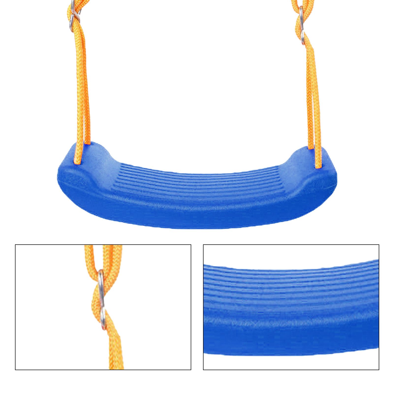 Swing Seat Anti Skid Buckle Adjustable Tear Resistant Rope Children Seat Swing for Park Outdoor Blue - Image 4