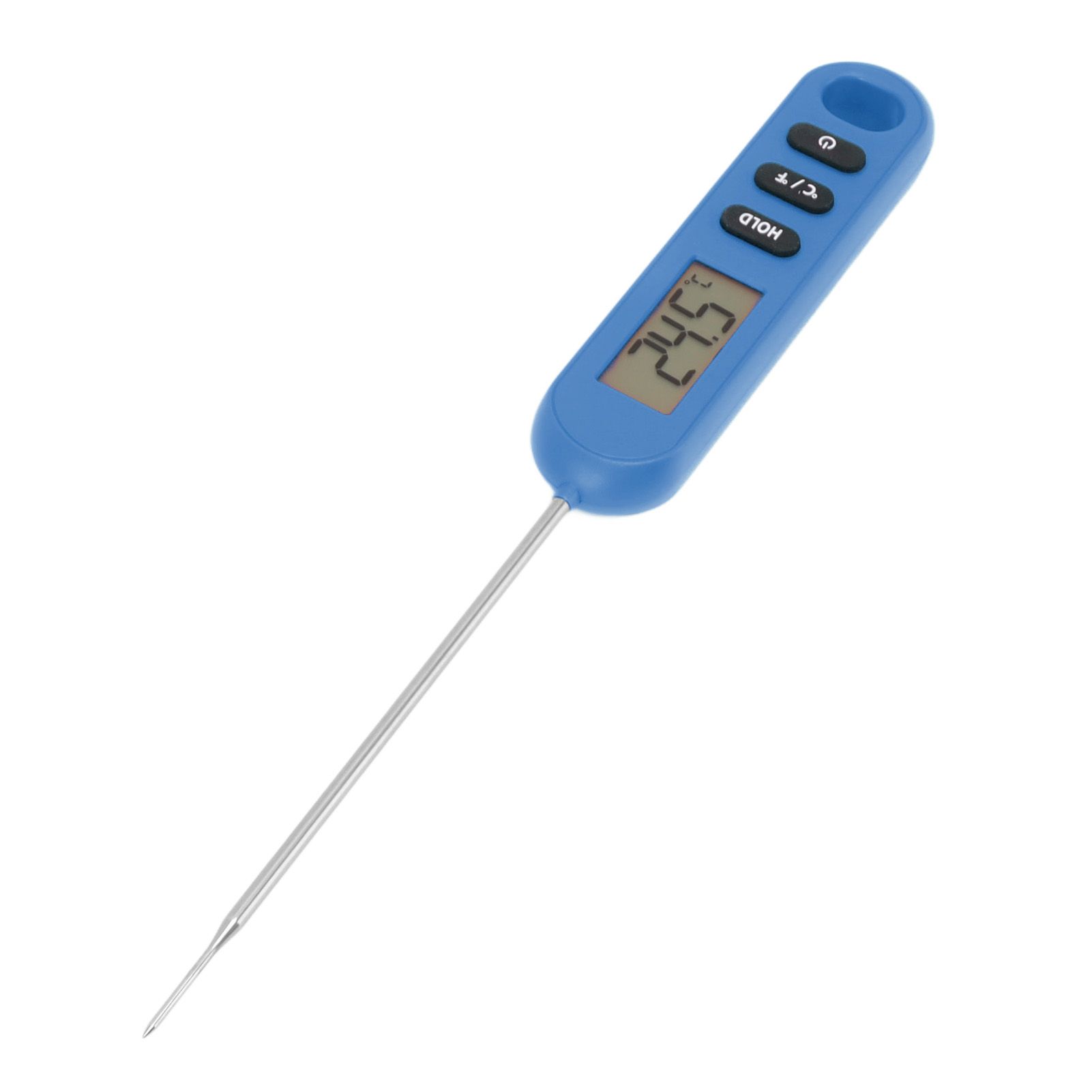 Meat Food Thermometer Instant Read Thermometer Digital Cooking Kitchen Barbecue Thermometer With Long Probe Blue - Image 1