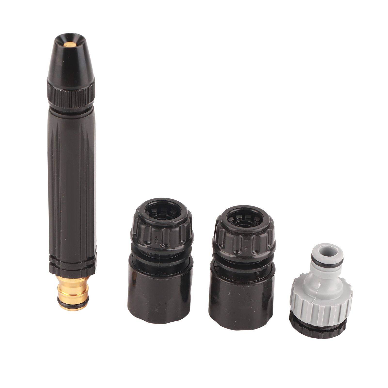 Hose Nozzle G1/2 Engineering Plastic High Pressure Spray Nozzle with Aluminum Alloy PVC Joint for Garden Car - Image 1