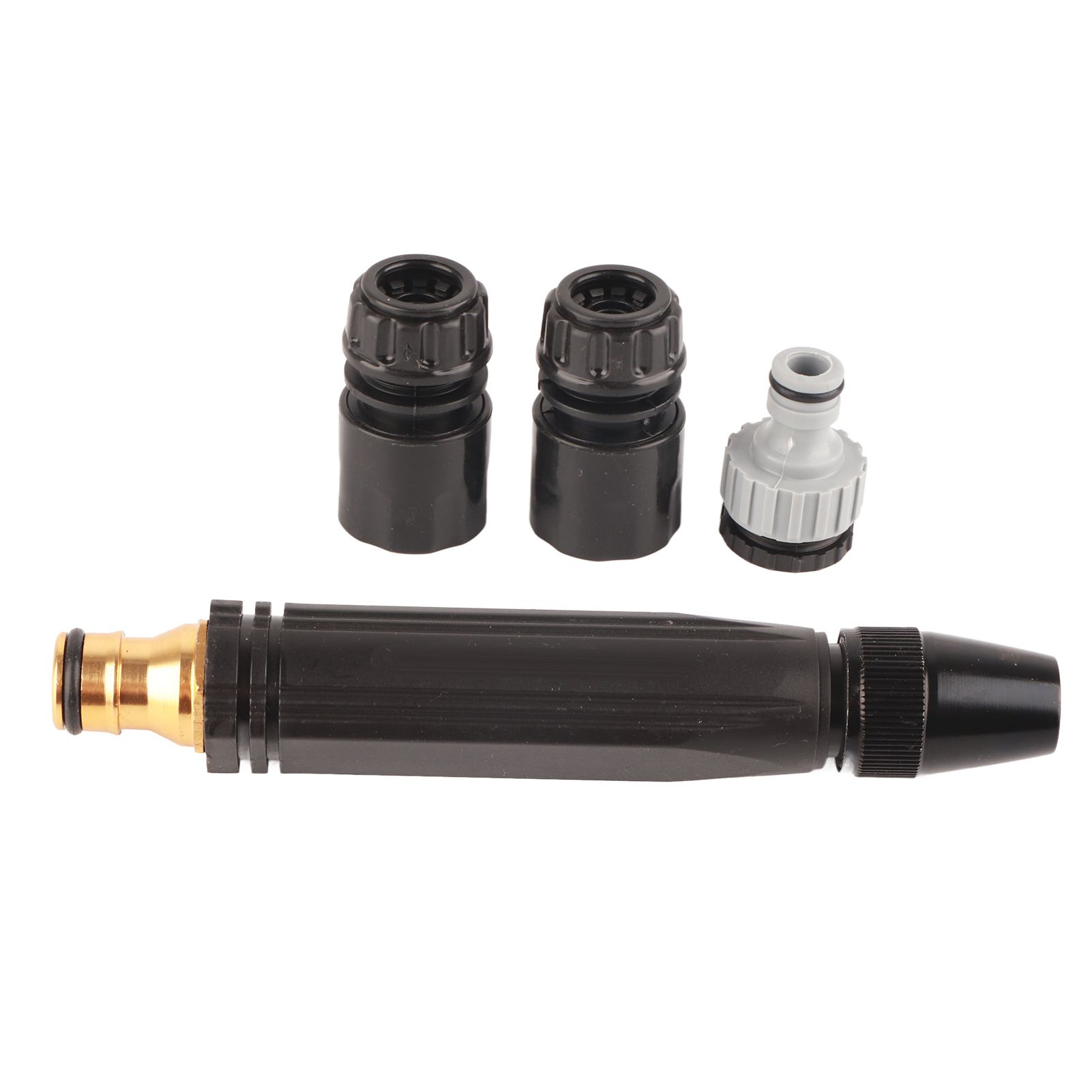 Hose Nozzle G1/2 Engineering Plastic High Pressure Spray Nozzle with Aluminum Alloy PVC Joint for Garden Car - Image 2