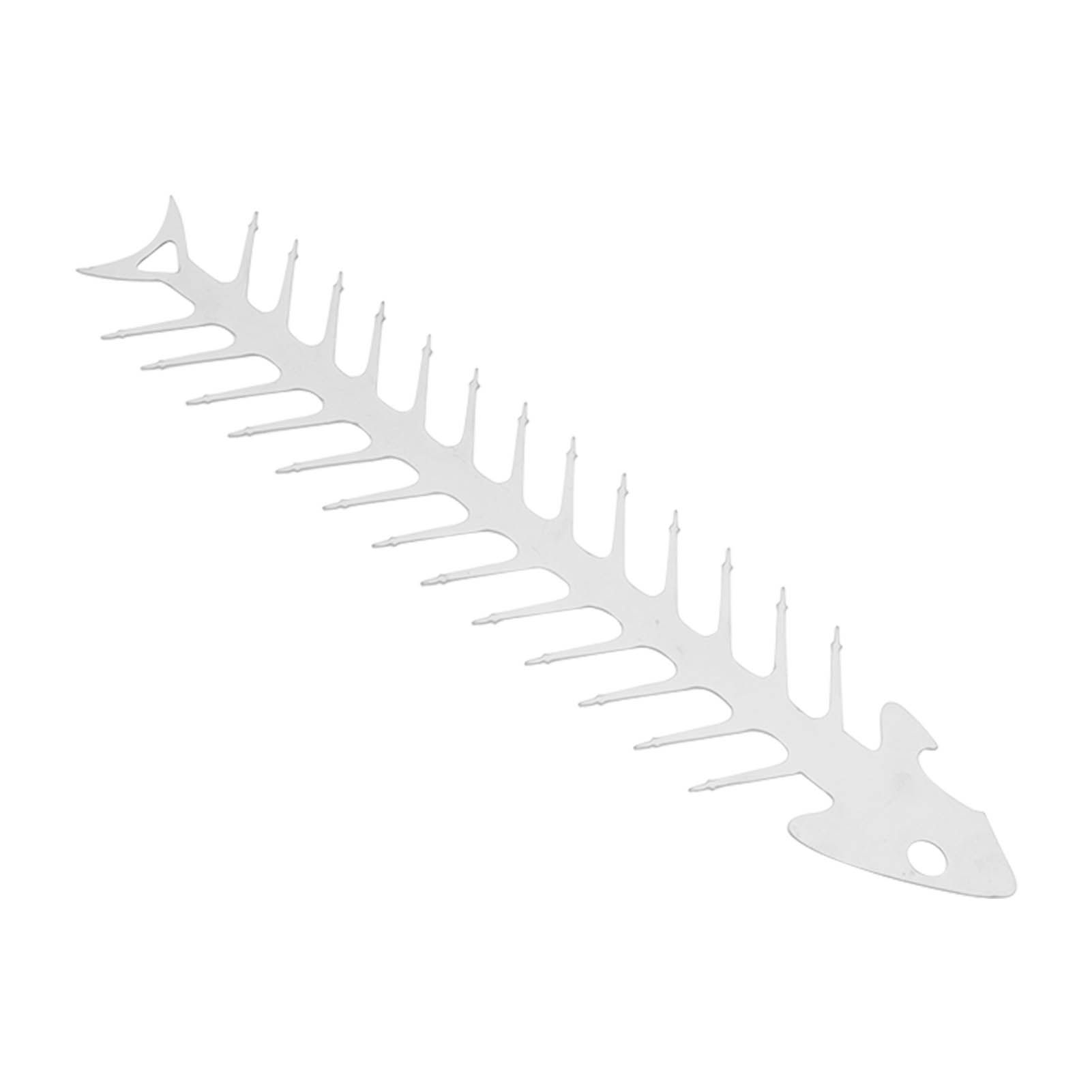 Flat Double Pronged Skewers Stainless Steel Reusable BBQ Skewers for Meet Kitchen Camping Fish Shape - Image 4