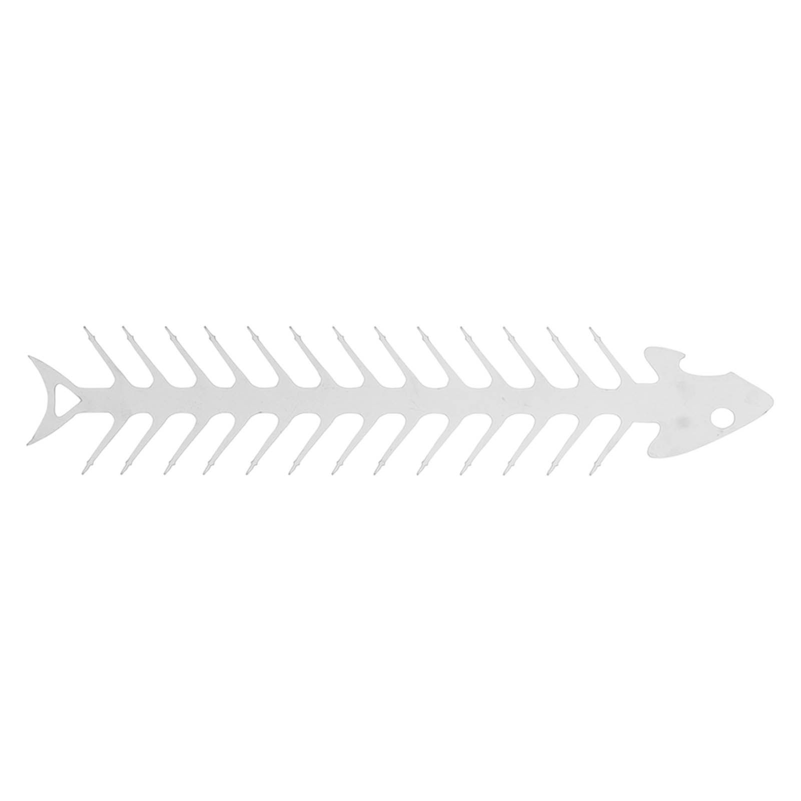 Flat Double Pronged Skewers Stainless Steel Reusable BBQ Skewers for Meet Kitchen Camping Fish Shape - Image 6