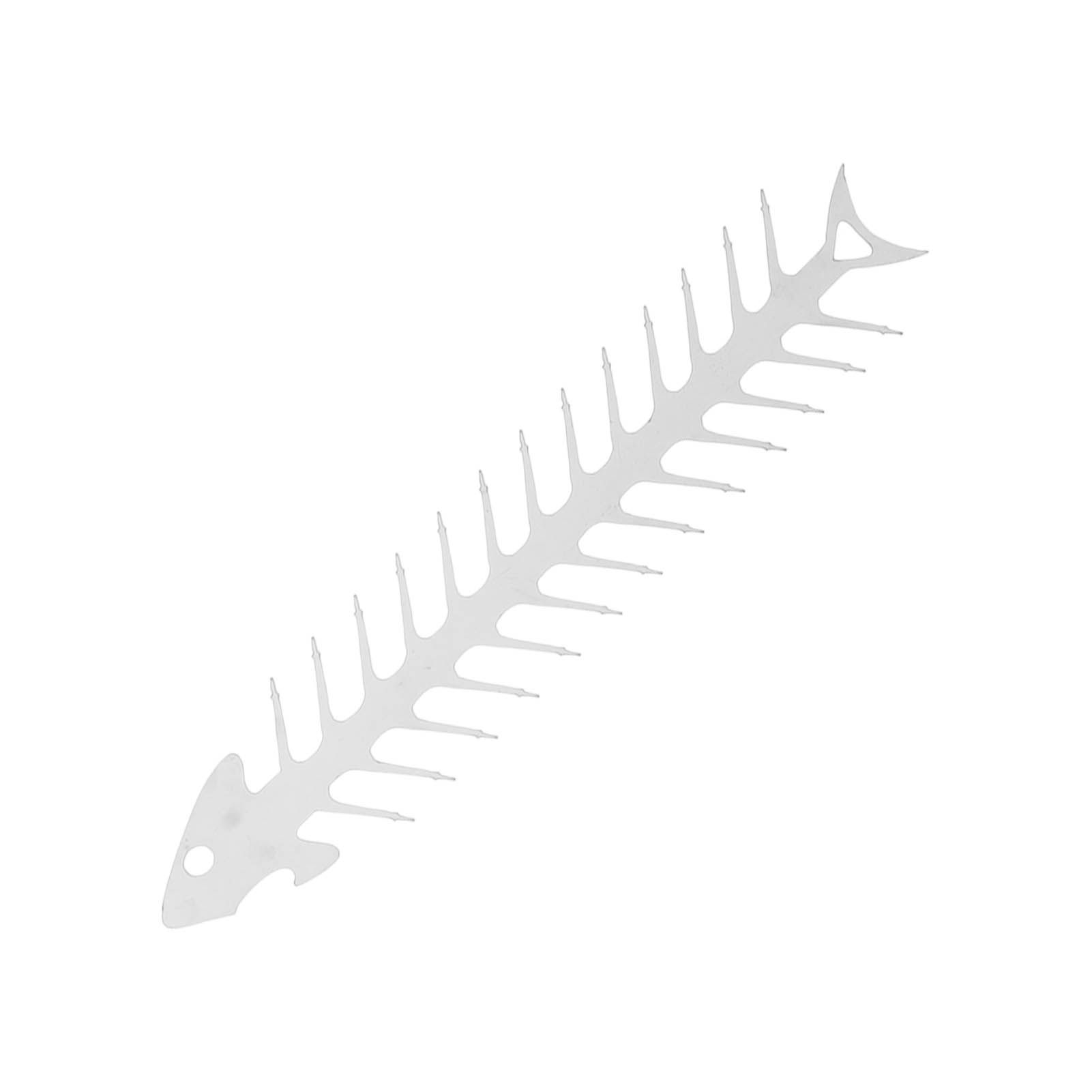 Flat Double Pronged Skewers Stainless Steel Reusable BBQ Skewers for Meet Kitchen Camping Fish Shape - Image 7