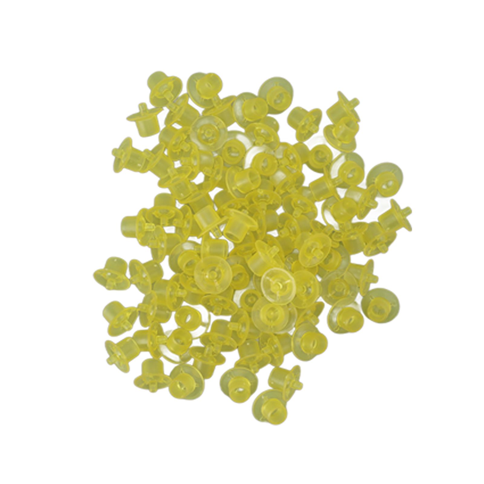 100PCS Queen Bee Rearing Cup Plastic Vivid Color Beekeeping Bee Cell Cup for Beekeeper Yellow - Image 2
