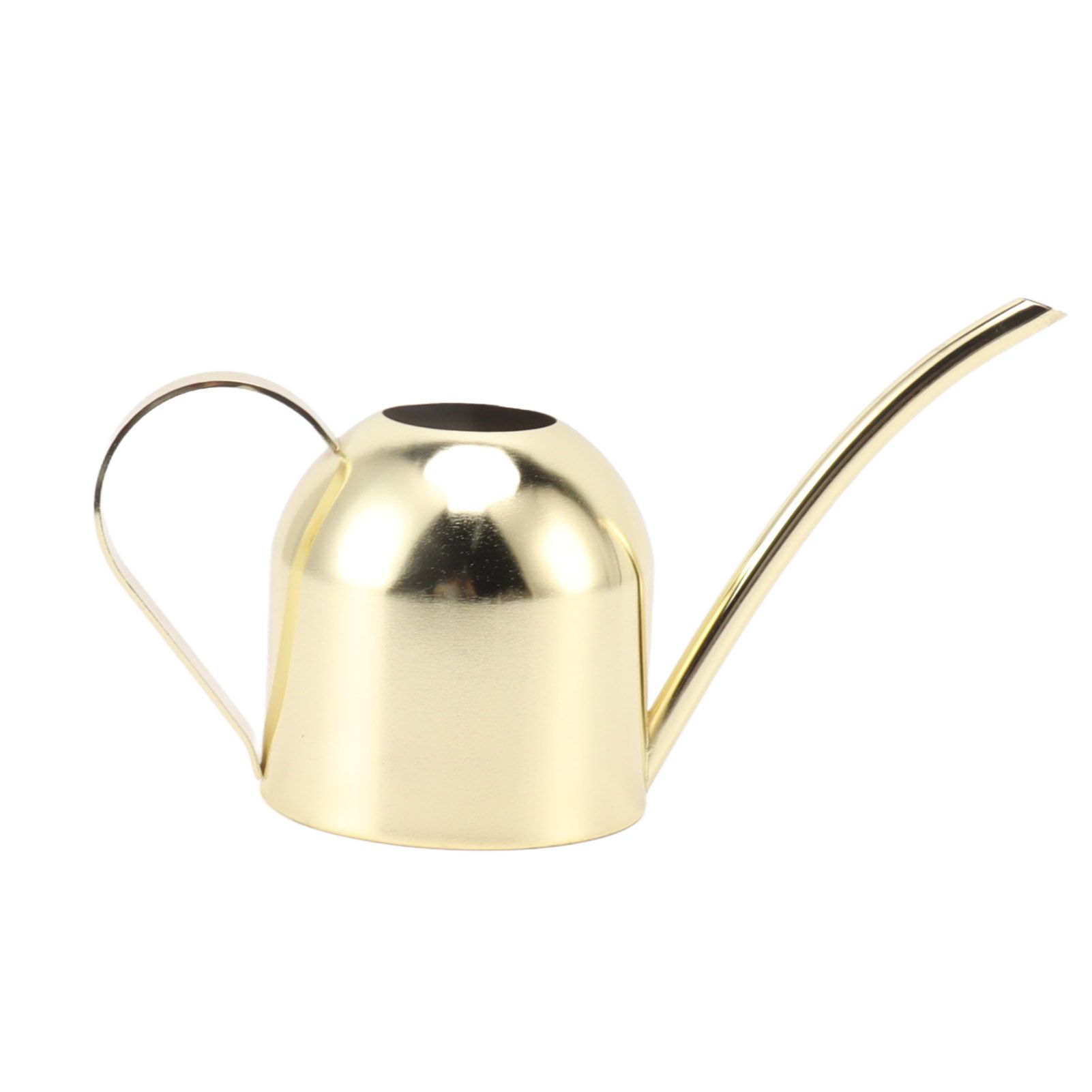 Watering Can Stainless Steel Sprinkling Pot Large Capacity Long Spout for Indoor Outdoor House Planting Gardening Gold - Image 1
