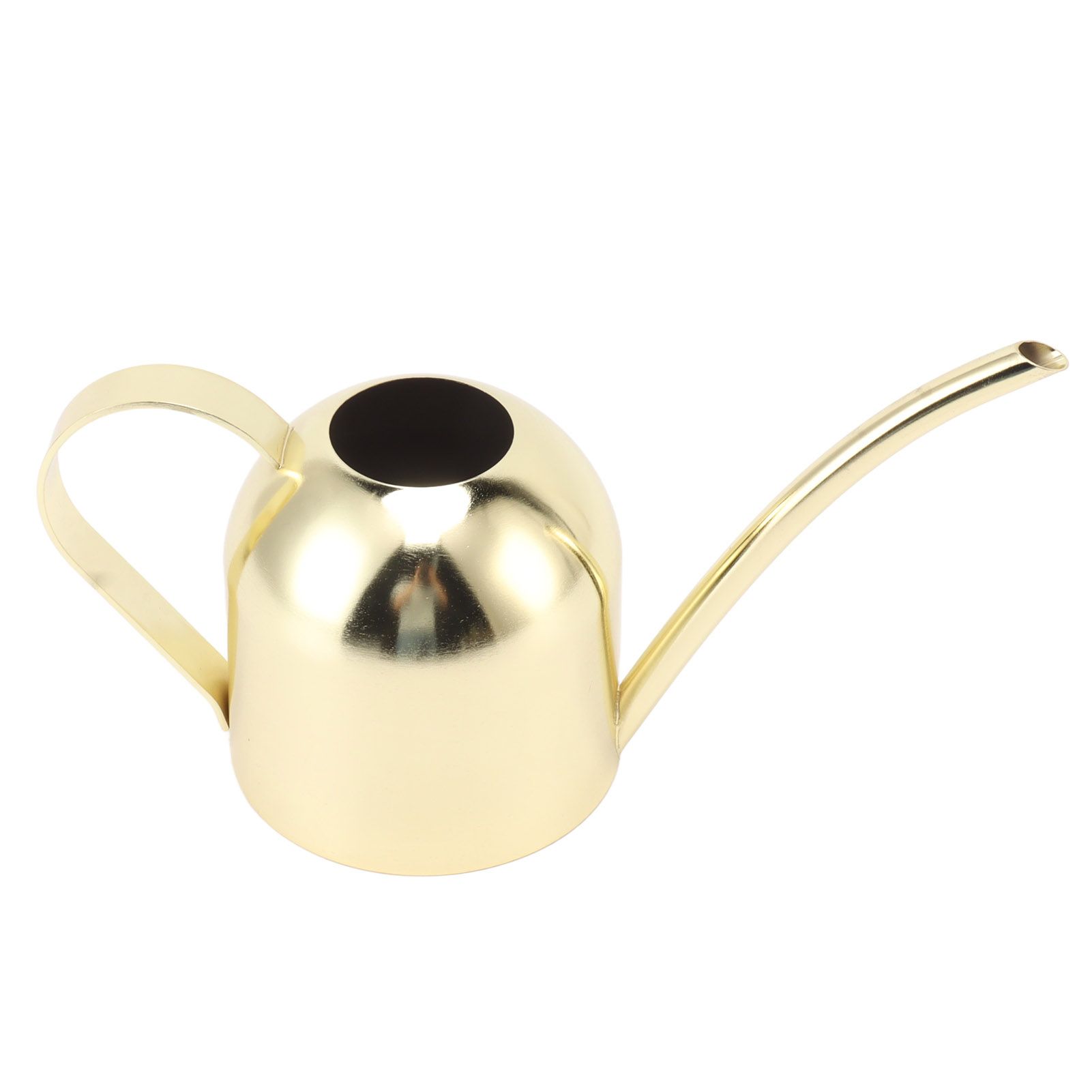 Watering Can Stainless Steel Sprinkling Pot Large Capacity Long Spout for Indoor Outdoor House Planting Gardening Gold - Image 2