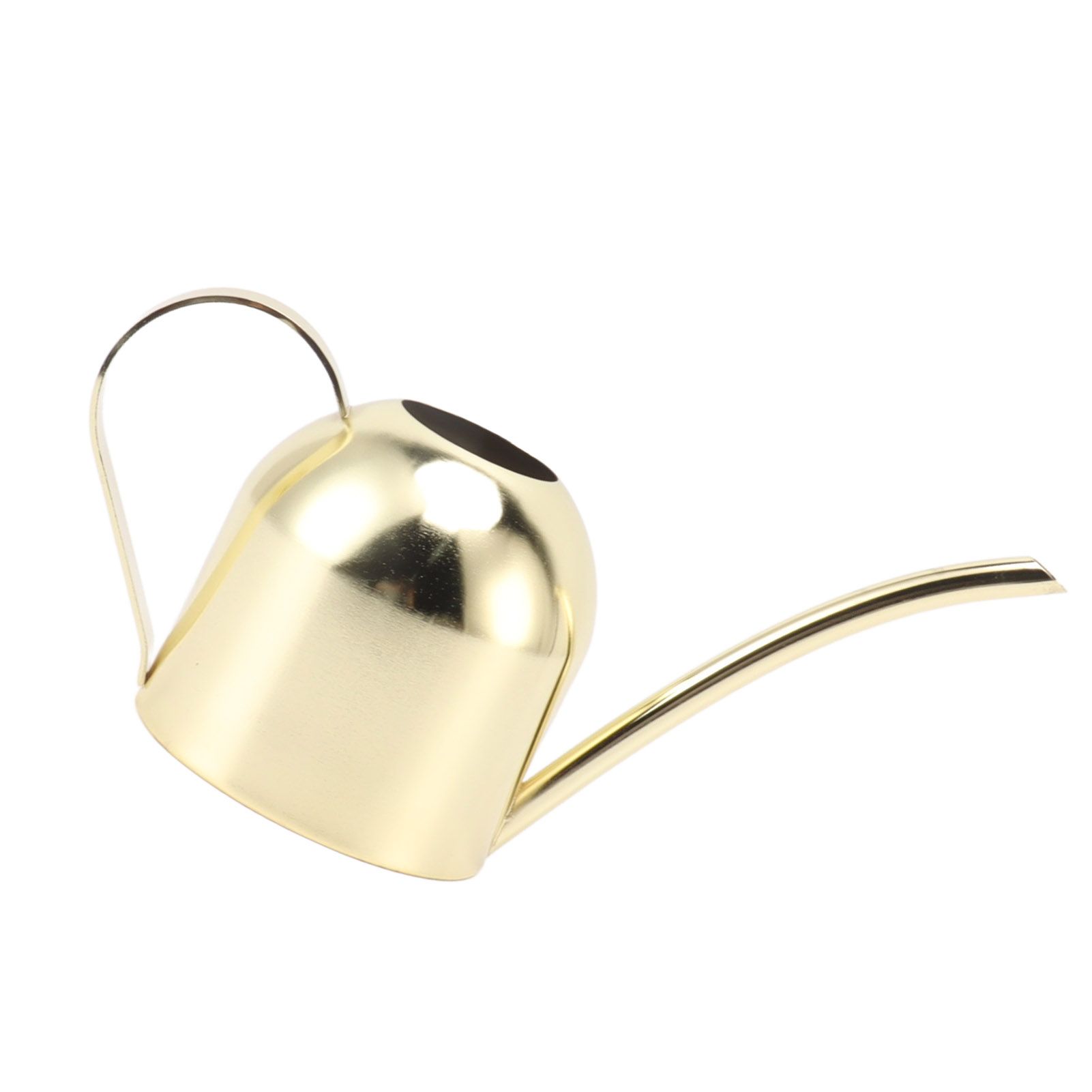 Watering Can Stainless Steel Sprinkling Pot Large Capacity Long Spout for Indoor Outdoor House Planting Gardening Gold - Image 3