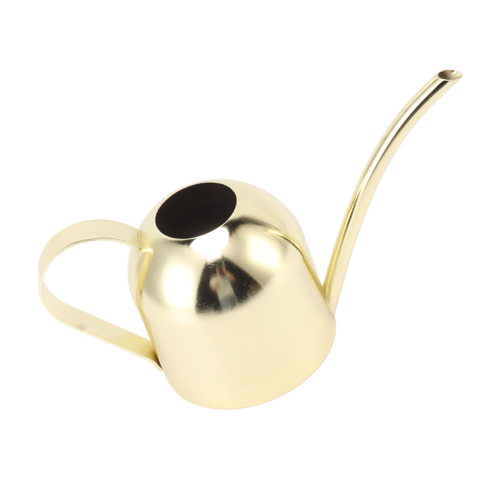 Watering Can Stainless Steel Sprinkling Pot Large Capacity Long Spout for Indoor Outdoor House Planting Gardening Gold - Image 4