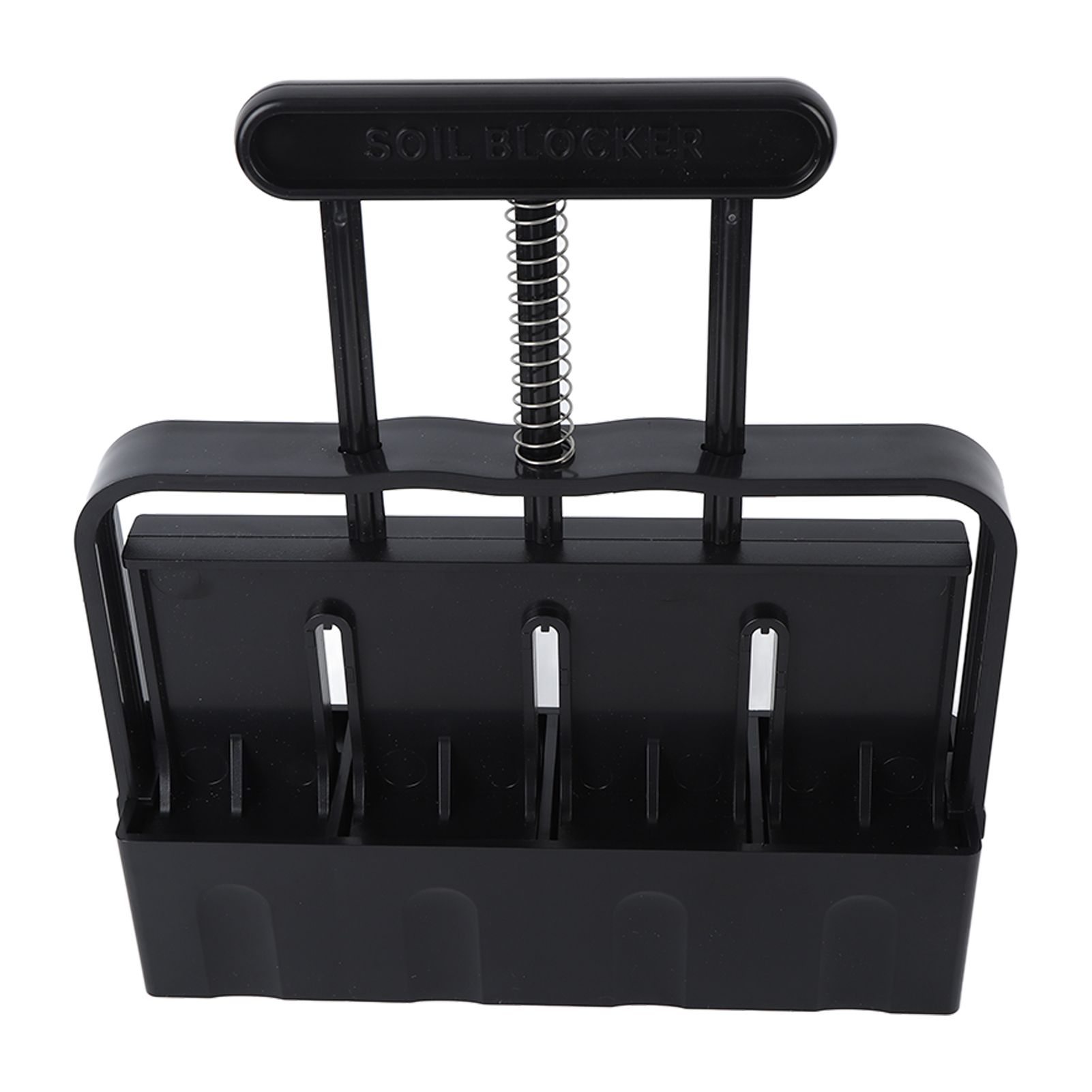 Soil Block Maker with Comfortable Handel ABS 4 Cell Soil Blocking Tool for Seed Starting Germination - Image 1