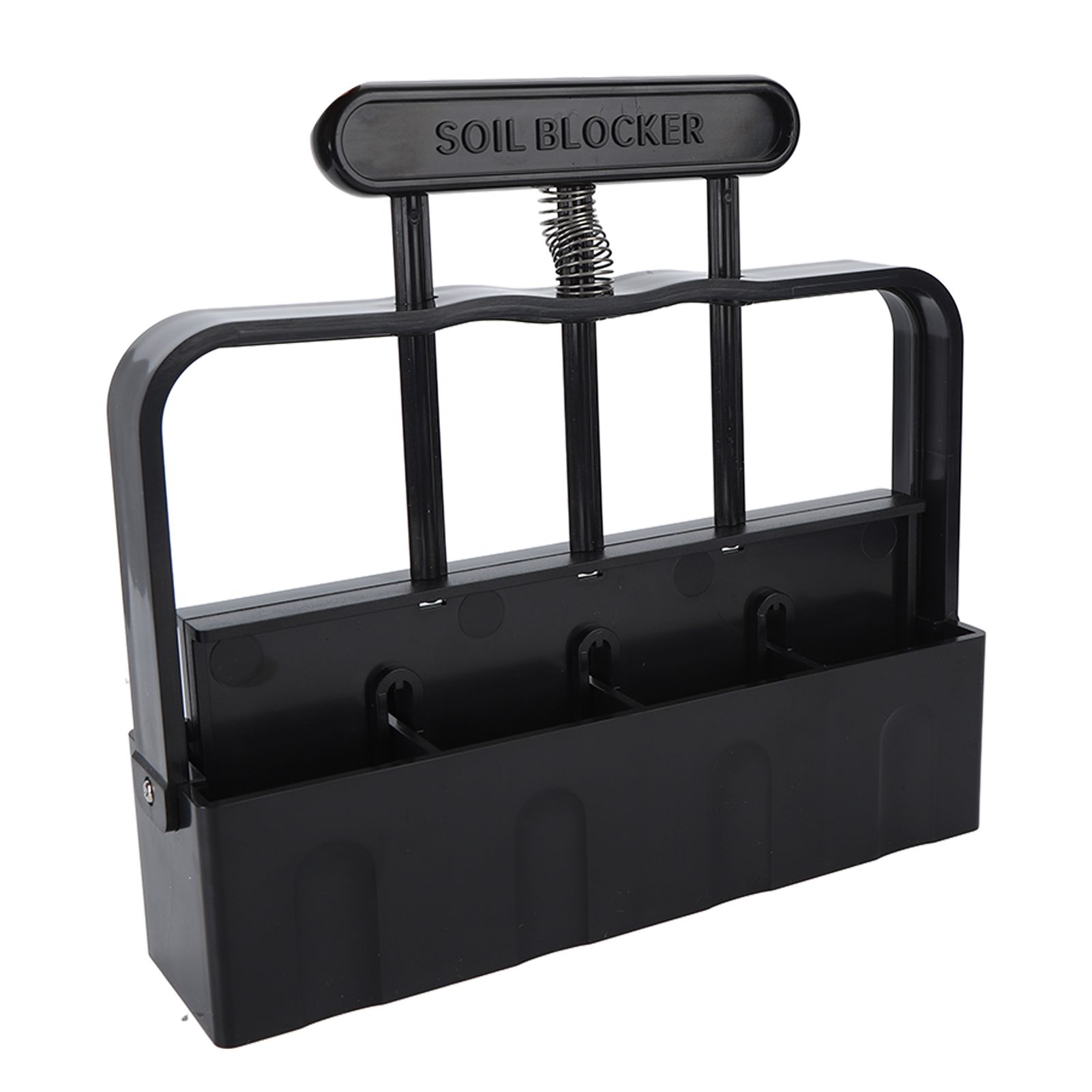 Soil Block Maker with Comfortable Handel ABS 4 Cell Soil Blocking Tool for Seed Starting Germination - Image 2