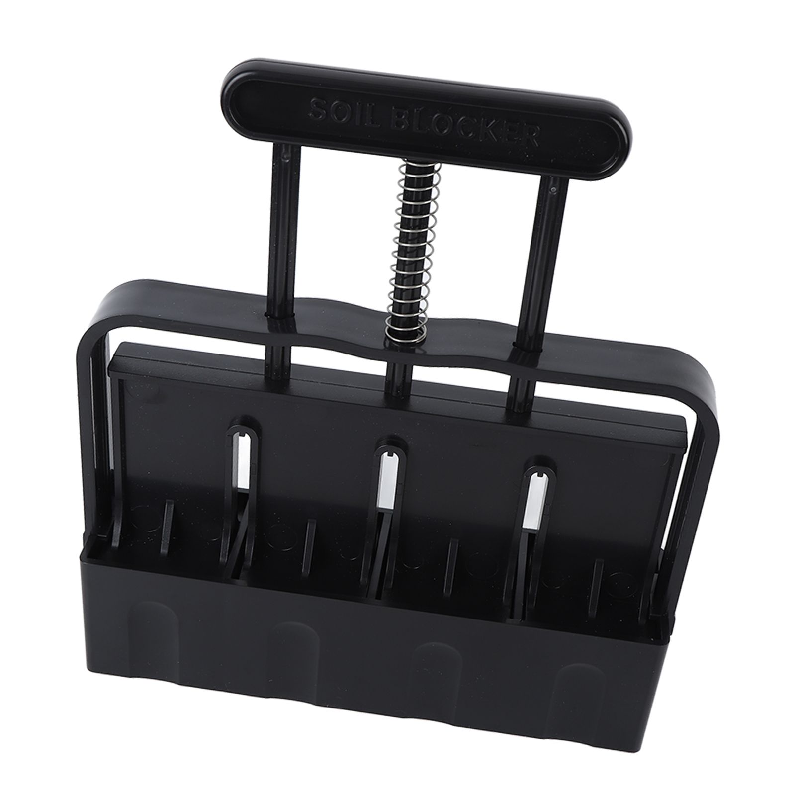 Soil Block Maker with Comfortable Handel ABS 4 Cell Soil Blocking Tool for Seed Starting Germination - Image 3