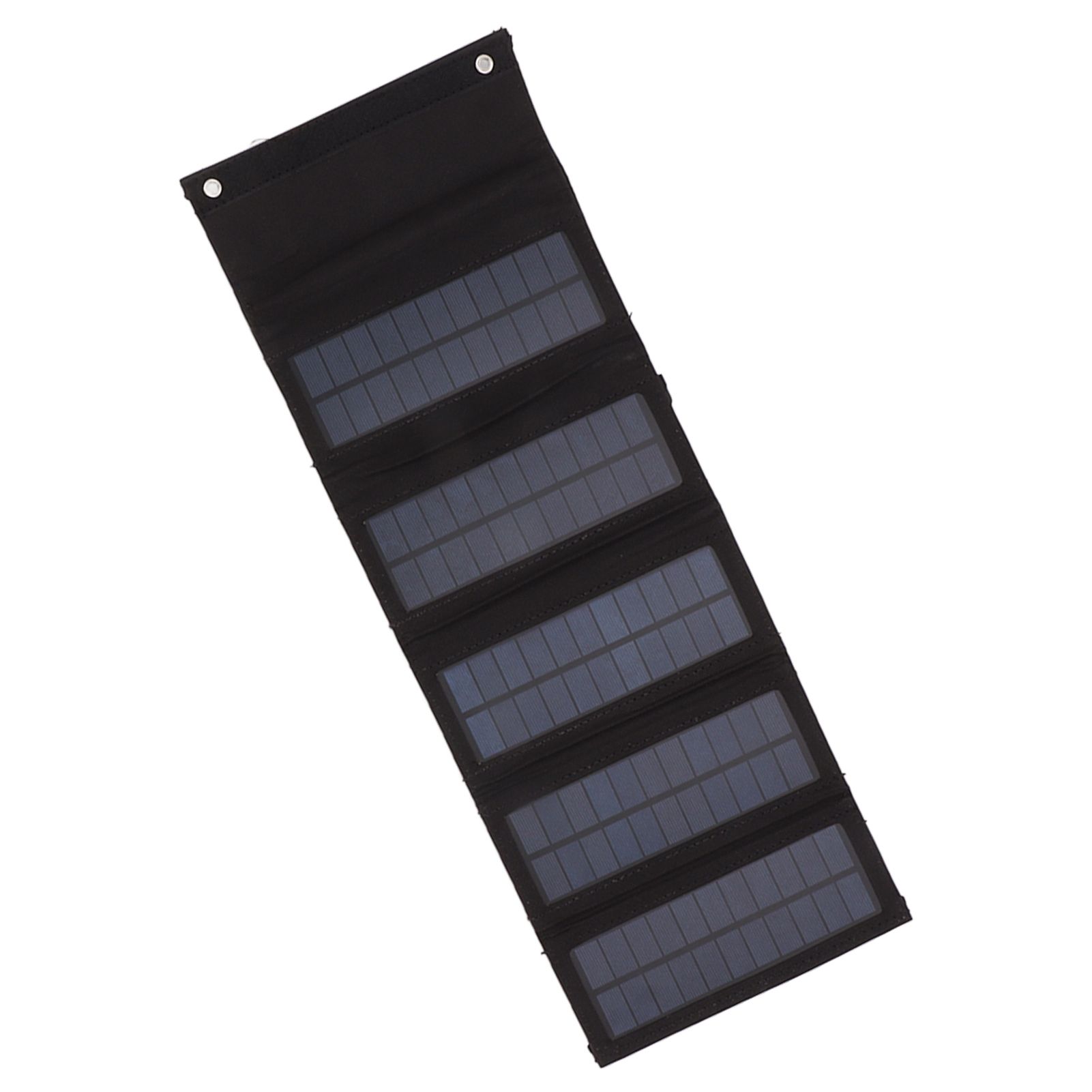 50W Portable Solar Panel Bag Monocrystalline Silicon 5 Folding Solar Panel Case for Outdoor Emergency Black - Image 2