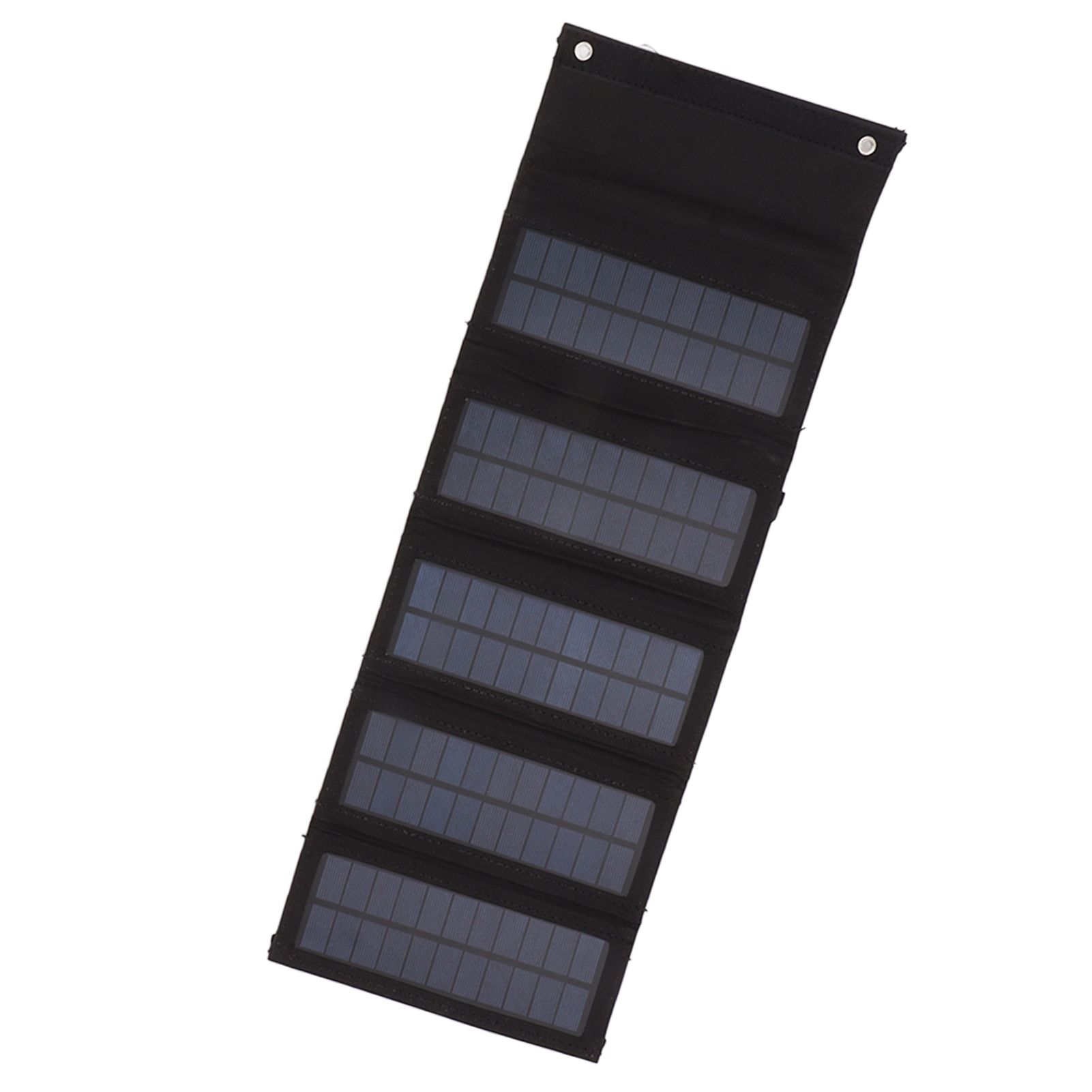 50W Portable Solar Panel Bag Monocrystalline Silicon 5 Folding Solar Panel Case for Outdoor Emergency Black - Image 3