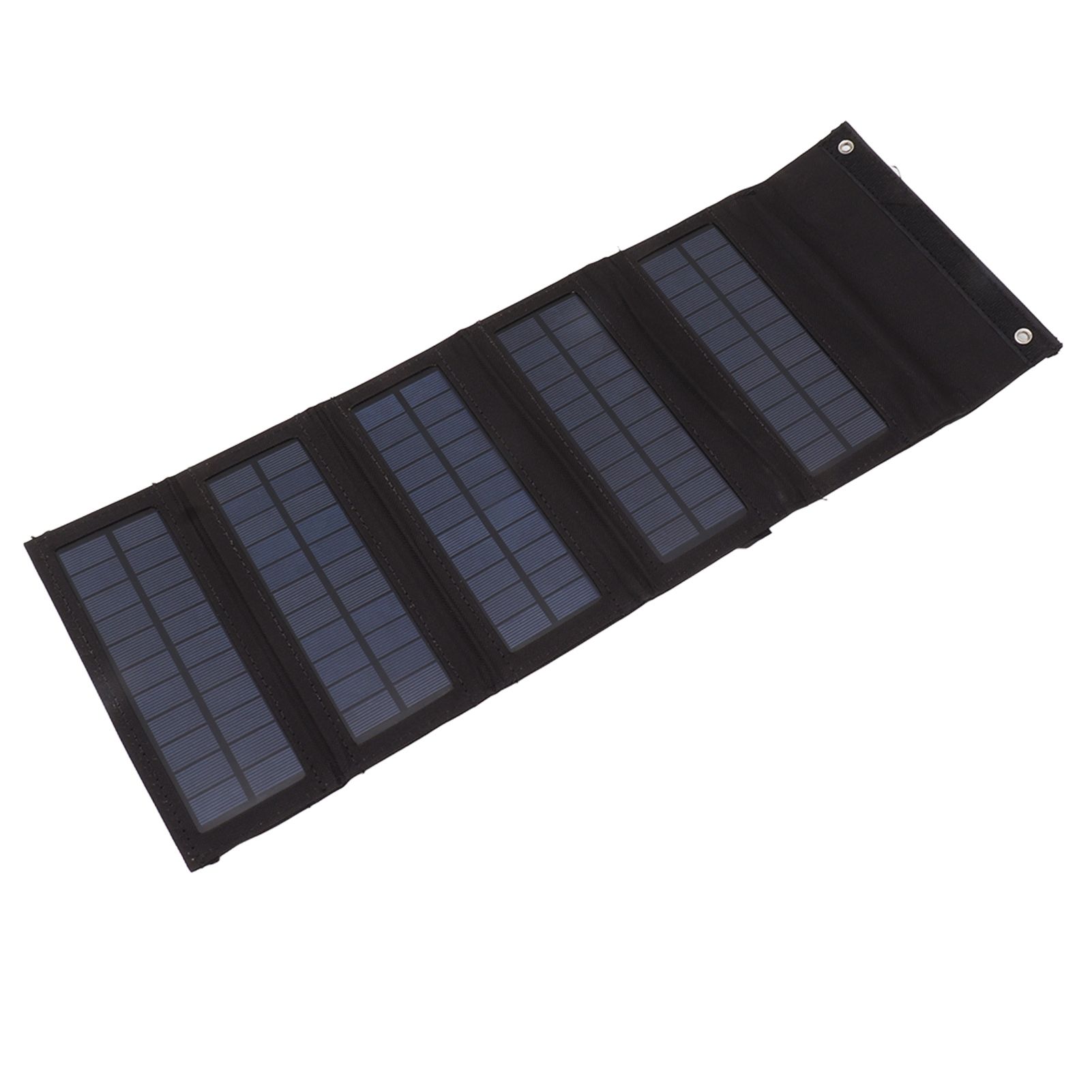 50W Portable Solar Panel Bag Monocrystalline Silicon 5 Folding Solar Panel Case for Outdoor Emergency Black - Image 6