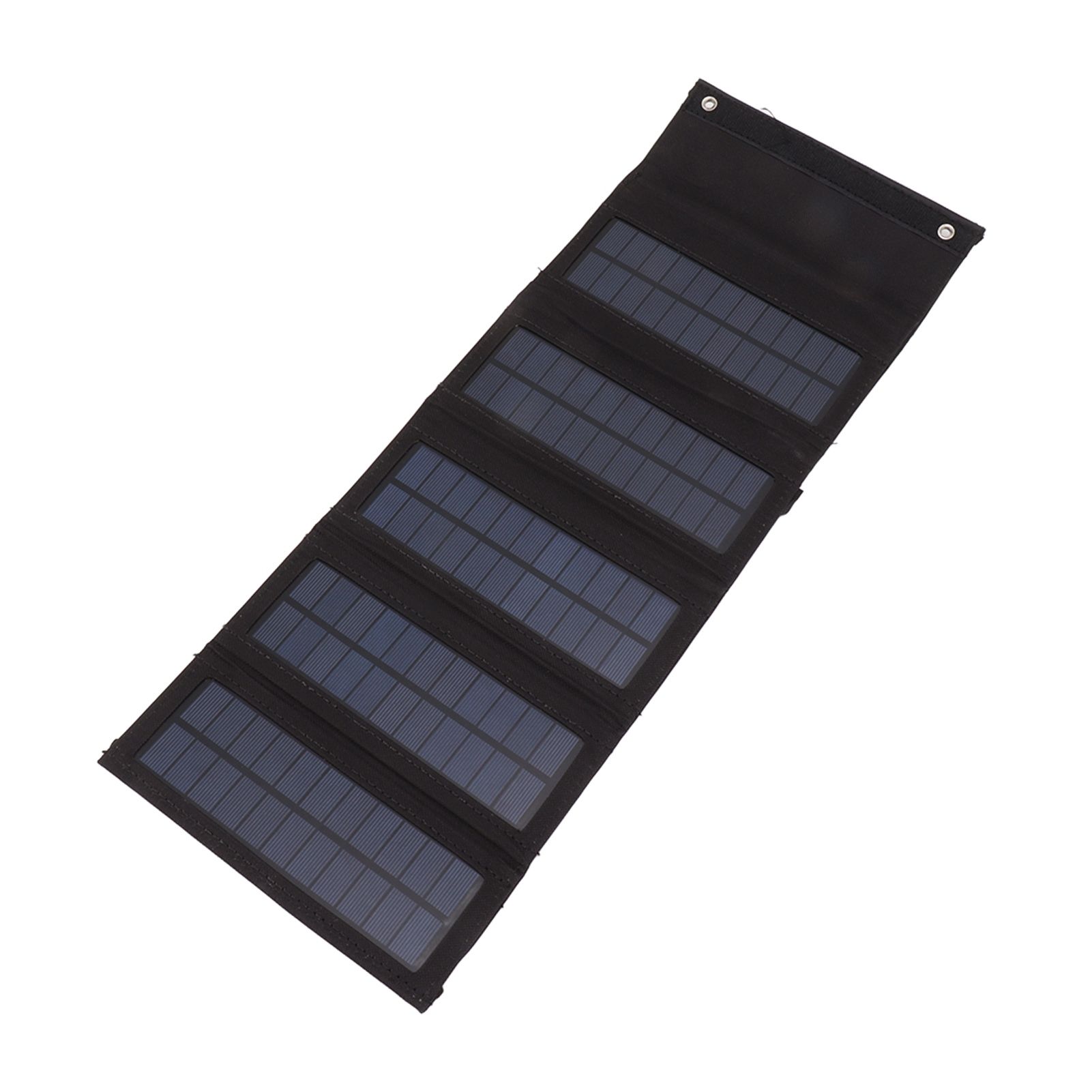 50W Portable Solar Panel Bag Monocrystalline Silicon 5 Folding Solar Panel Case for Outdoor Emergency Black - Image 7