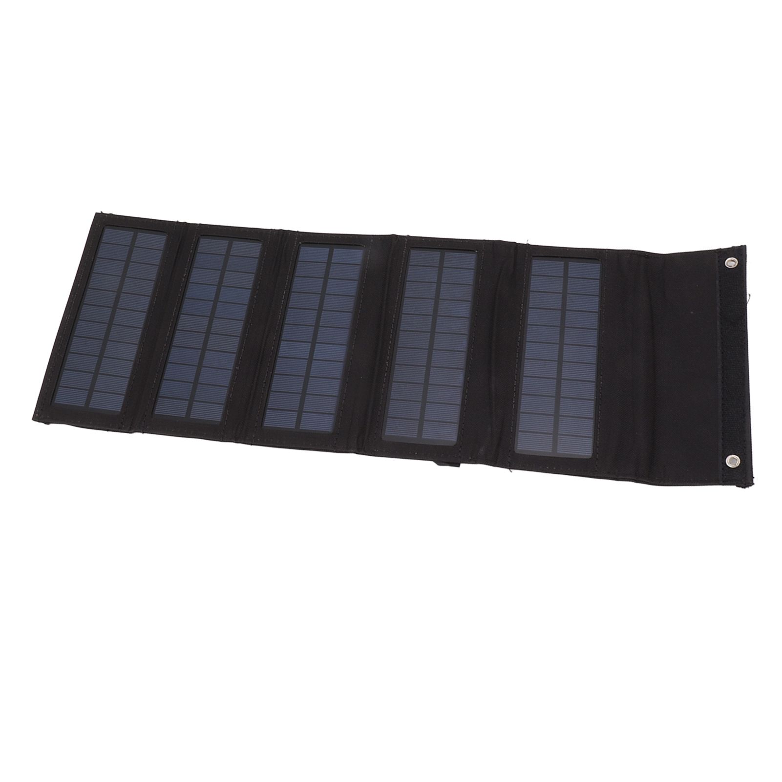 50W Portable Solar Panel Bag Monocrystalline Silicon 5 Folding Solar Panel Case for Outdoor Emergency Black - Image 8
