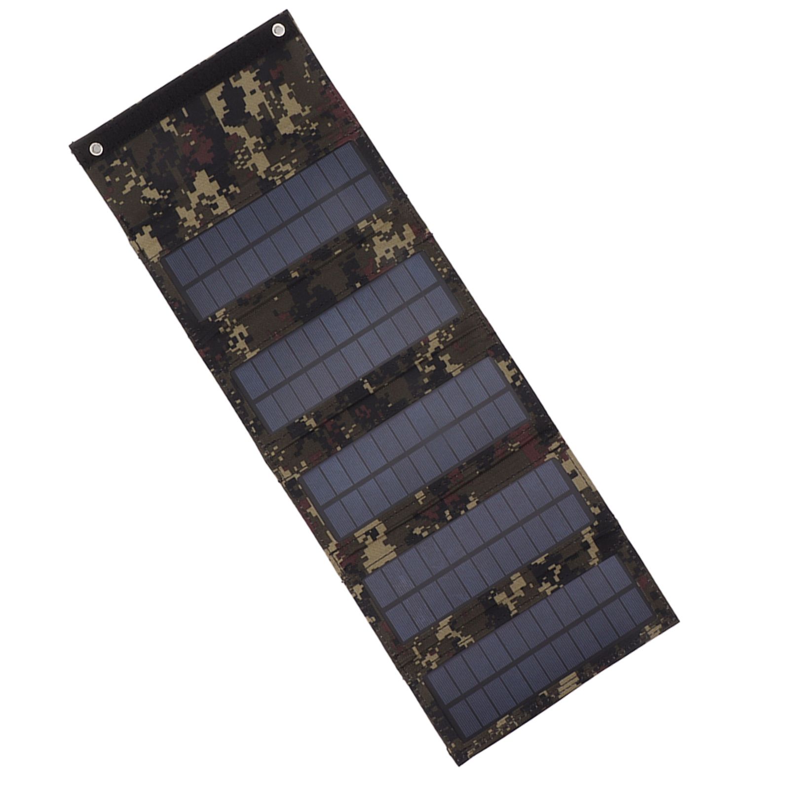 50W Portable Solar Panel Bag Monocrystalline Silicon 5 Folding Solar Panel Case for Outdoor Emergency Camouflage - Image 2