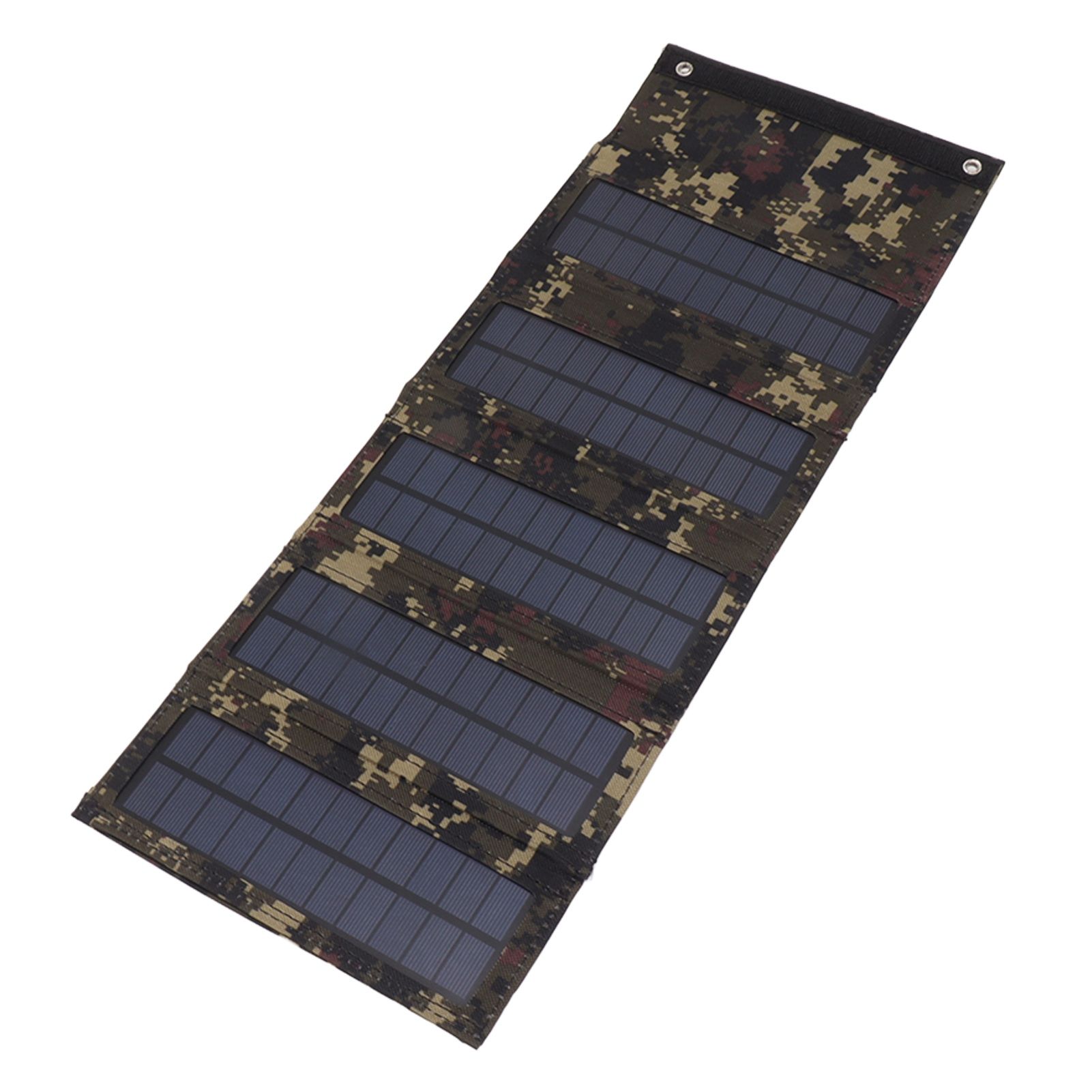 50W Portable Solar Panel Bag Monocrystalline Silicon 5 Folding Solar Panel Case for Outdoor Emergency Camouflage - Image 4