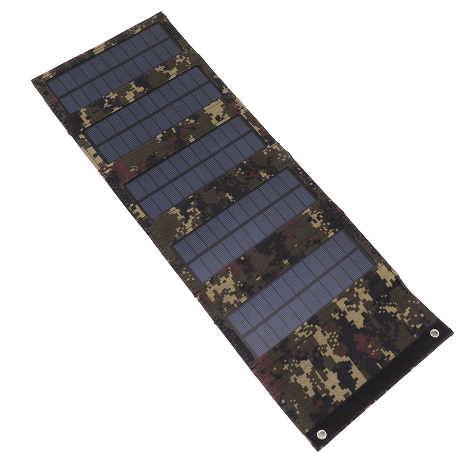 50W Portable Solar Panel Bag Monocrystalline Silicon 5 Folding Solar Panel Case for Outdoor Emergency Camouflage - Image 7