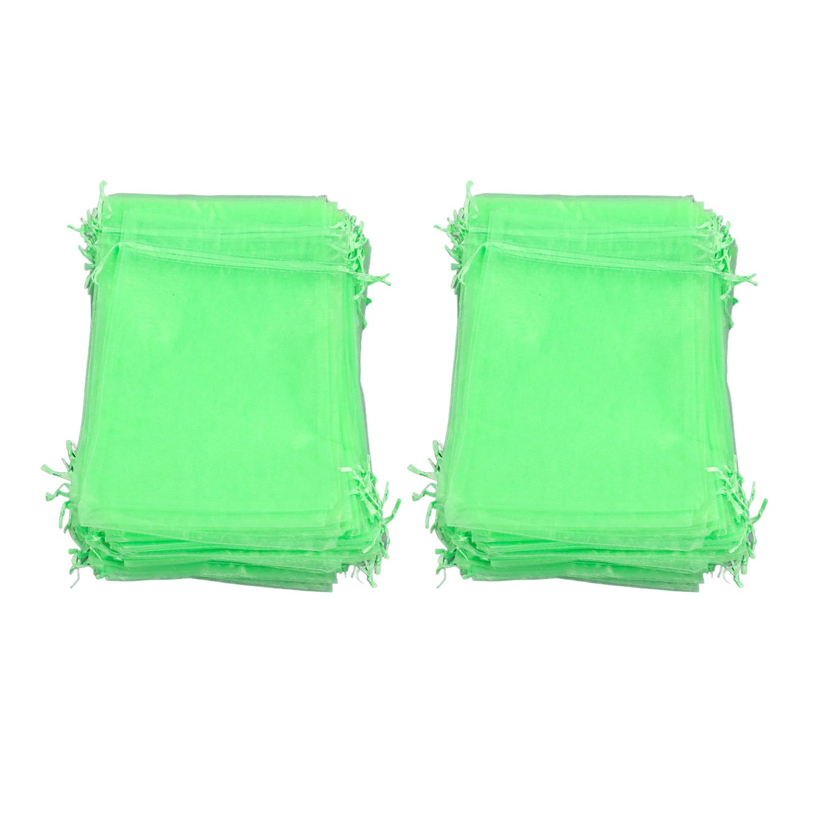 100PCS Fruit Protection Netting Bag Reusable Garden Mesh Barrier Bag for Plant Flower Fruit Trees Green 15x20cm/5.9x7.9in - Image 1