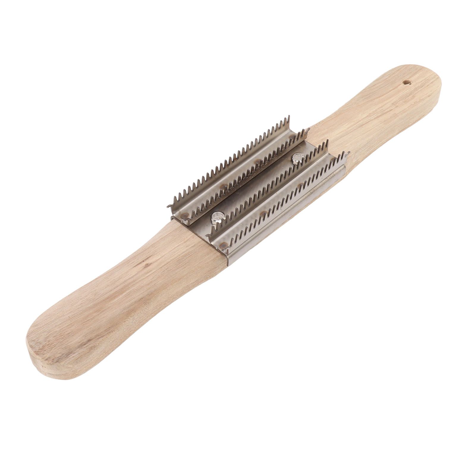 15 Inch Buffing Wheel Rake with Wooden Handle for Compound Cleaning Removing Residual Compounds Metal - Image 3