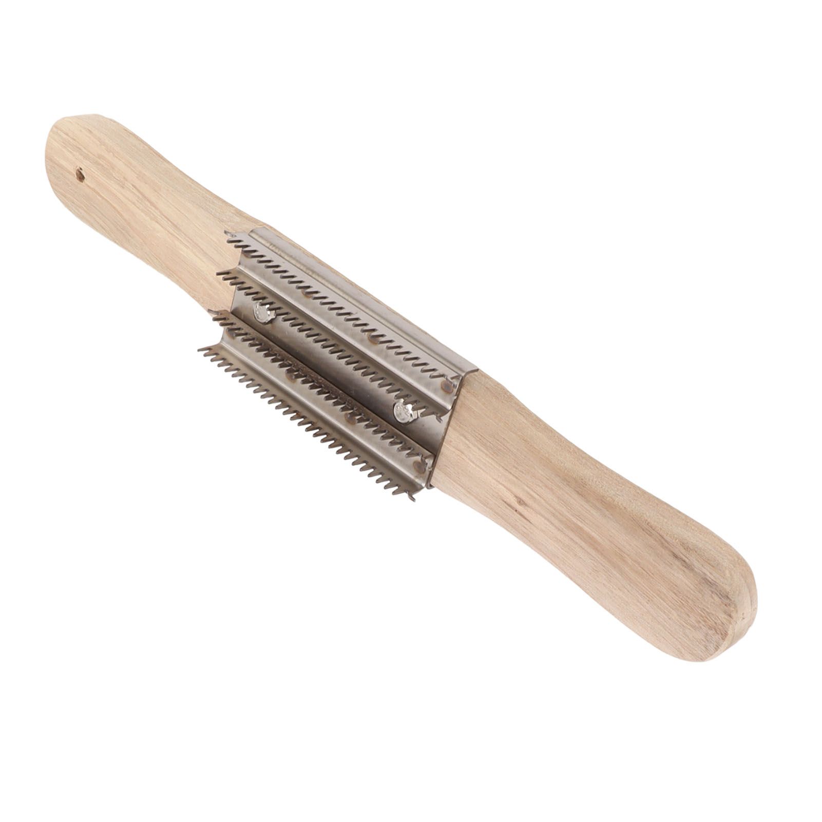 15 Inch Buffing Wheel Rake with Wooden Handle for Compound Cleaning Removing Residual Compounds Metal - Image 6