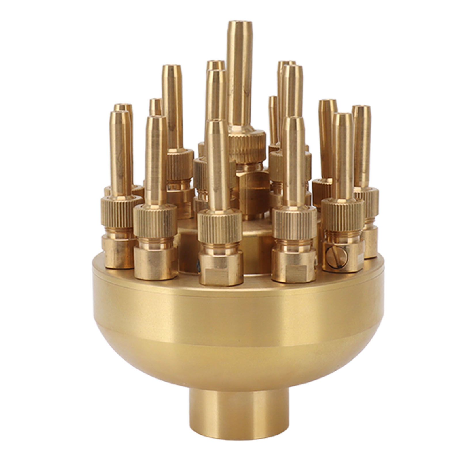Fountain Nozzle Brass 3 Layers Adjustable Water Fountain Nozzle Spray Sprinkler for Garden Park Pond Pool Waterscape G1 Inch - Image 7