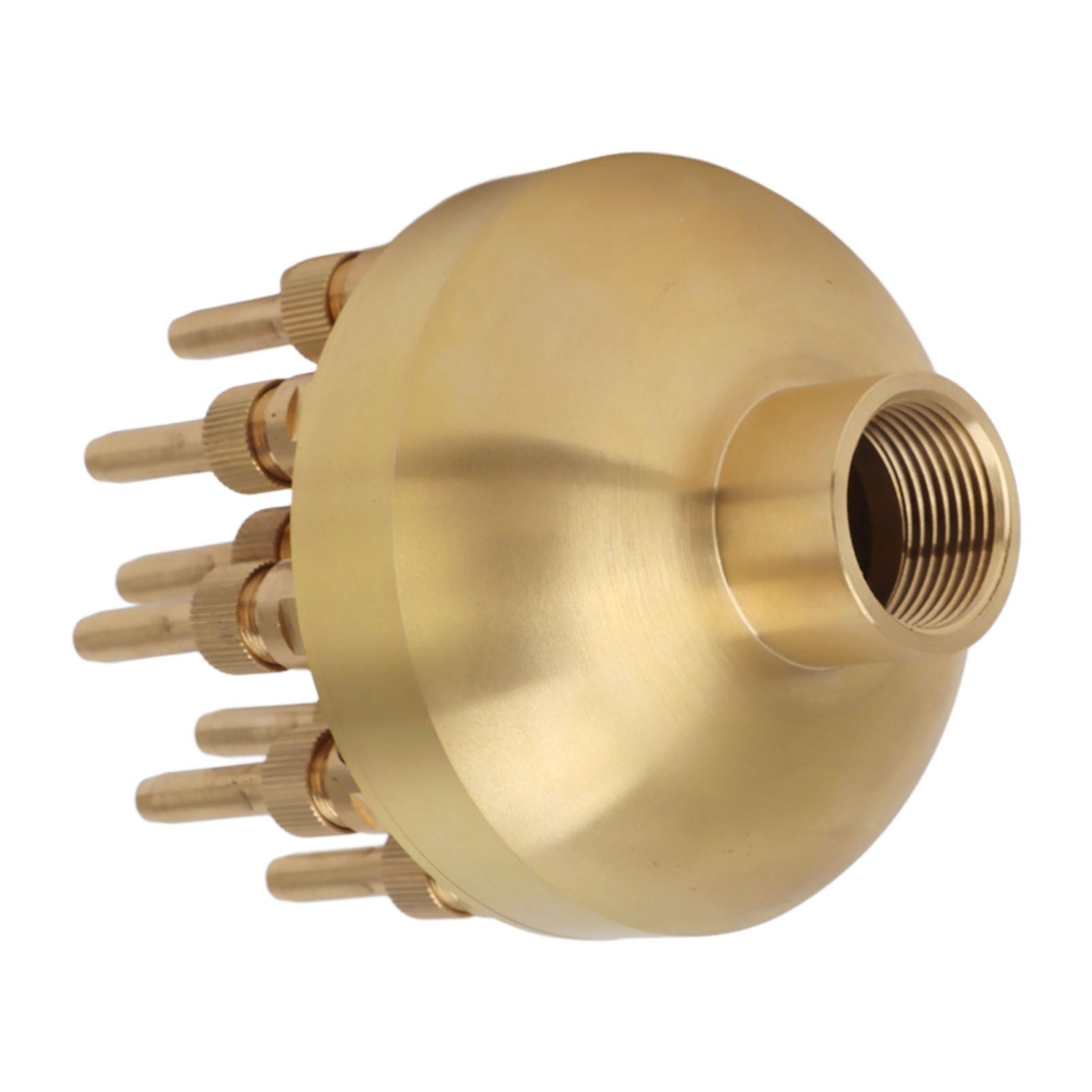 Fountain Nozzle Brass 3 Layers Adjustable Water Fountain Nozzle Spray Sprinkler for Garden Park Pond Pool Waterscape G1.5 Inch - Image 2