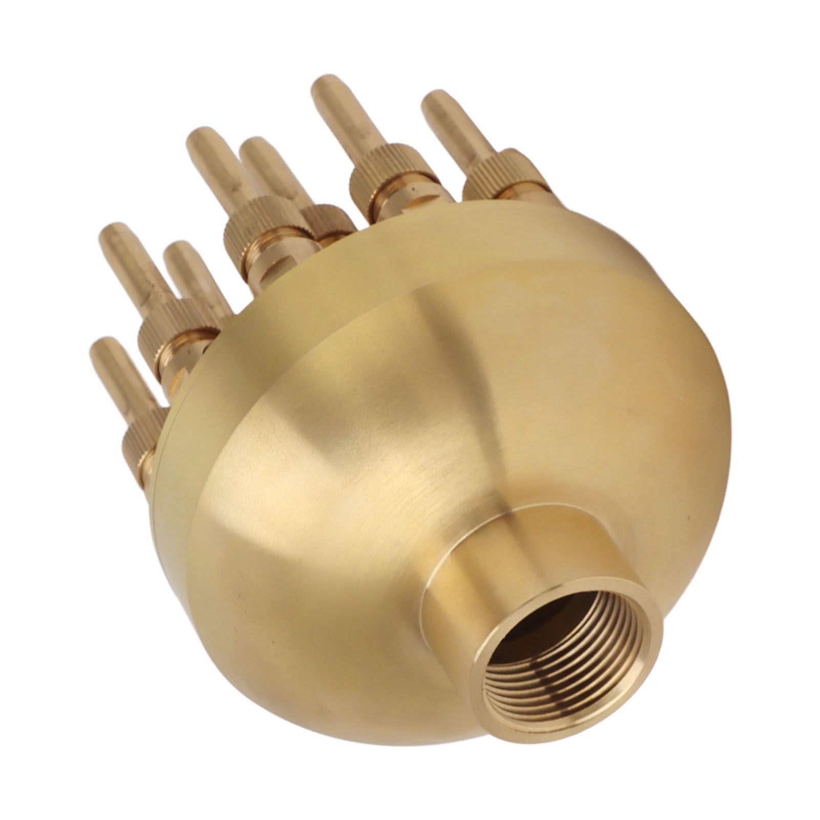 Fountain Nozzle Brass 3 Layers Adjustable Water Fountain Nozzle Spray Sprinkler for Garden Park Pond Pool Waterscape G1.5 Inch - Image 5