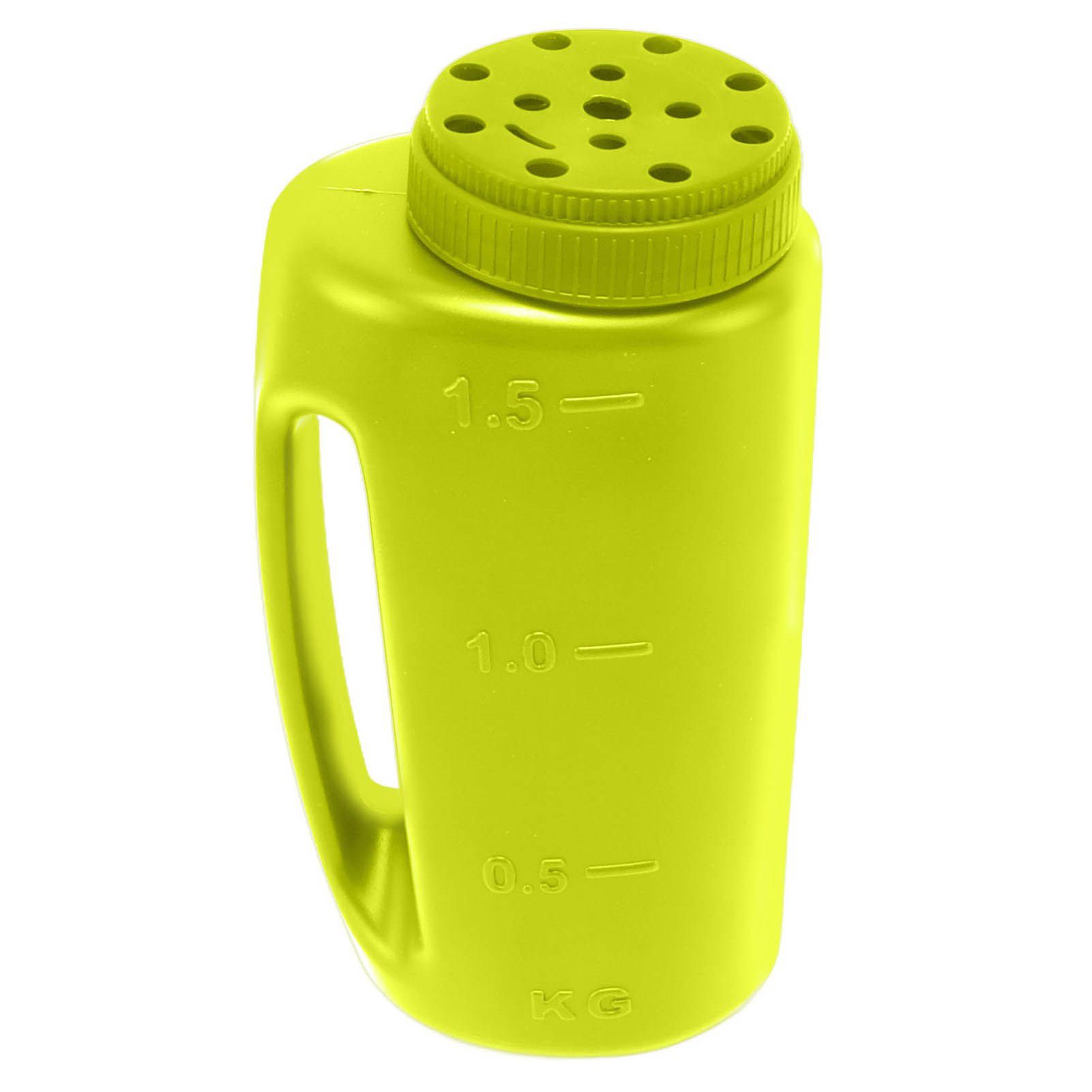 Handheld Fertilizer Spreader Hand Held Grass Seed Spreader Crop Spreading Salt Sowing Pot Green - Image 1