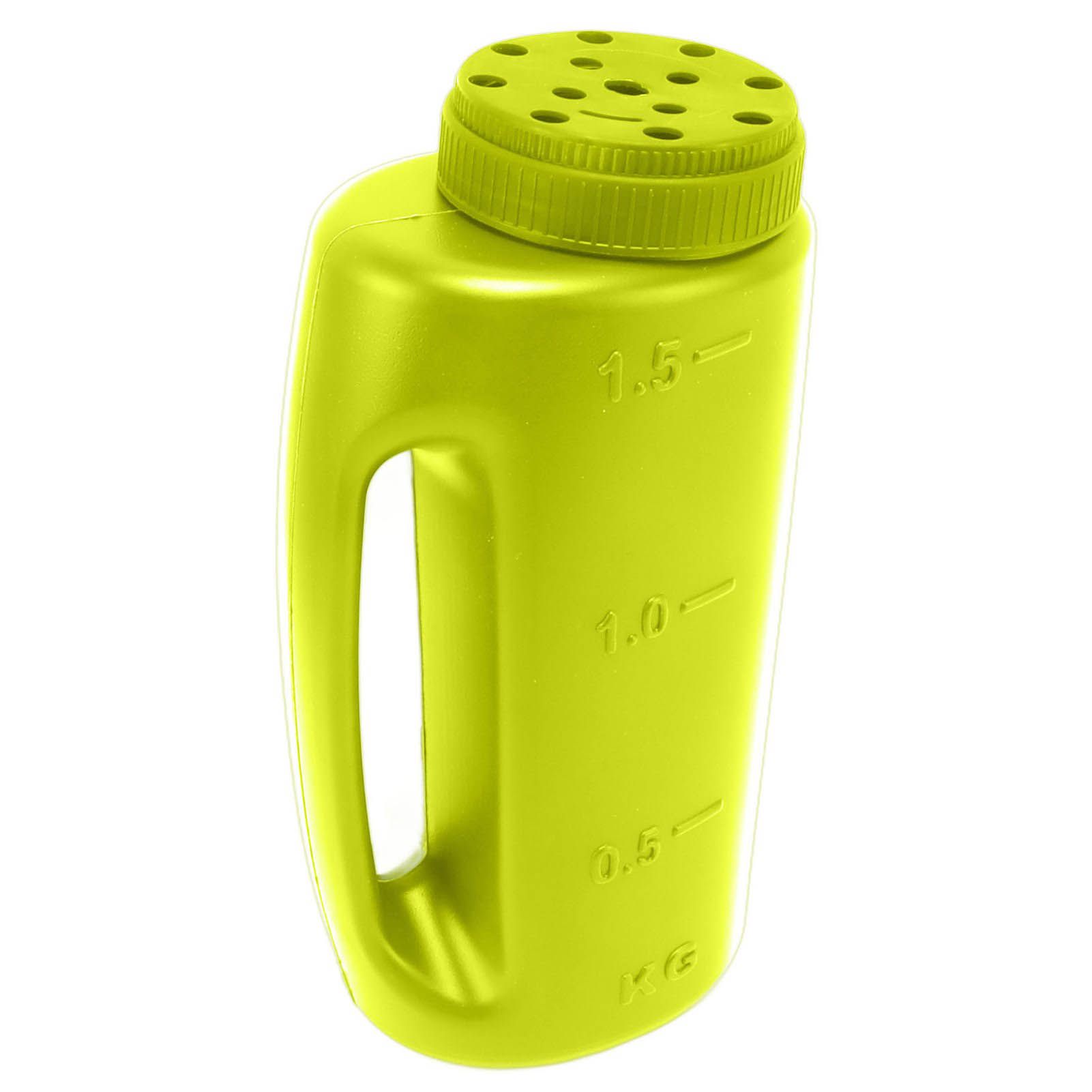 Handheld Fertilizer Spreader Hand Held Grass Seed Spreader Crop Spreading Salt Sowing Pot Green - Image 2