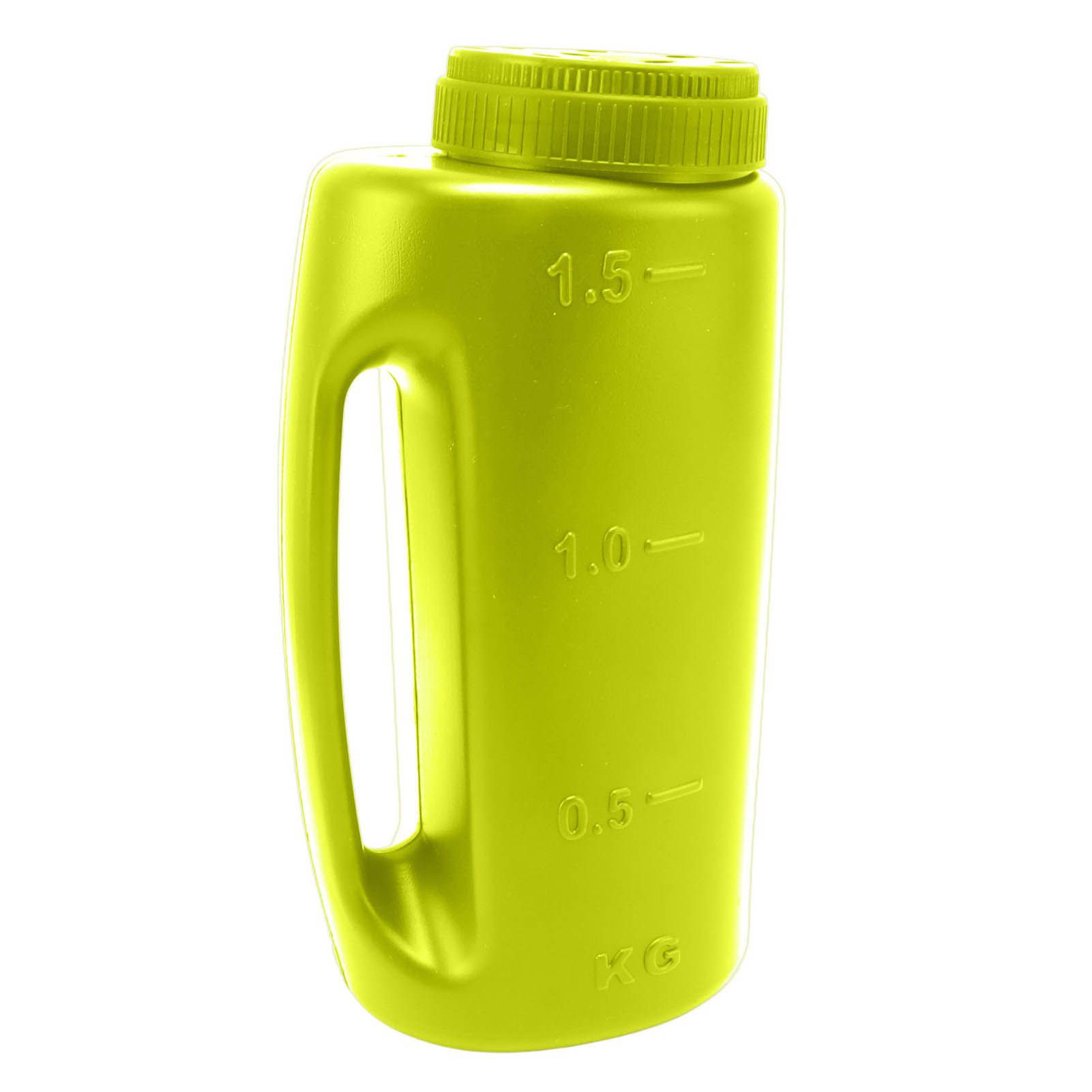 Handheld Fertilizer Spreader Hand Held Grass Seed Spreader Crop Spreading Salt Sowing Pot Green - Image 3