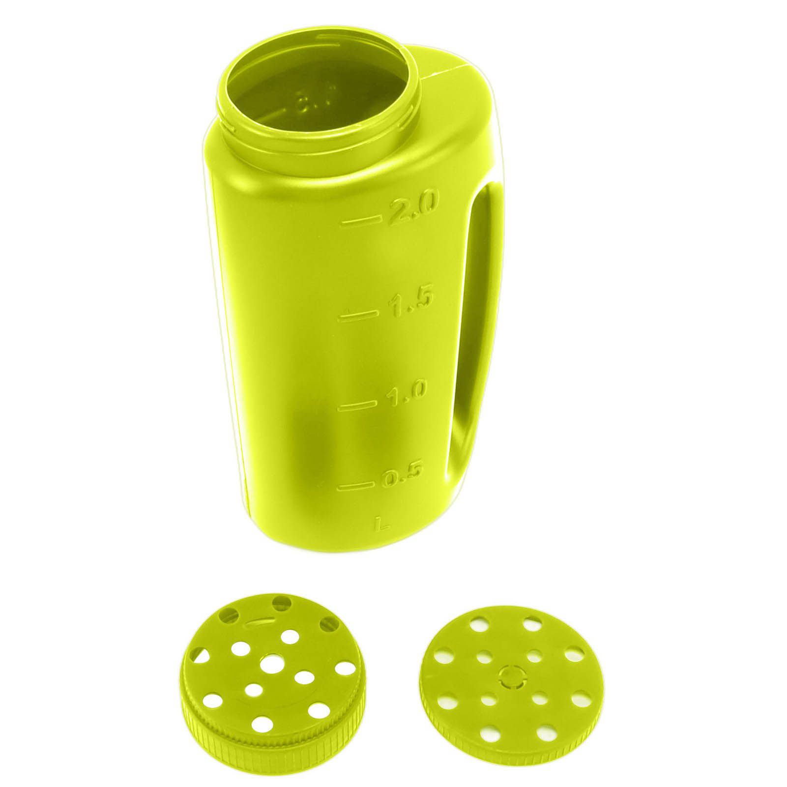 Handheld Fertilizer Spreader Hand Held Grass Seed Spreader Crop Spreading Salt Sowing Pot Green - Image 6
