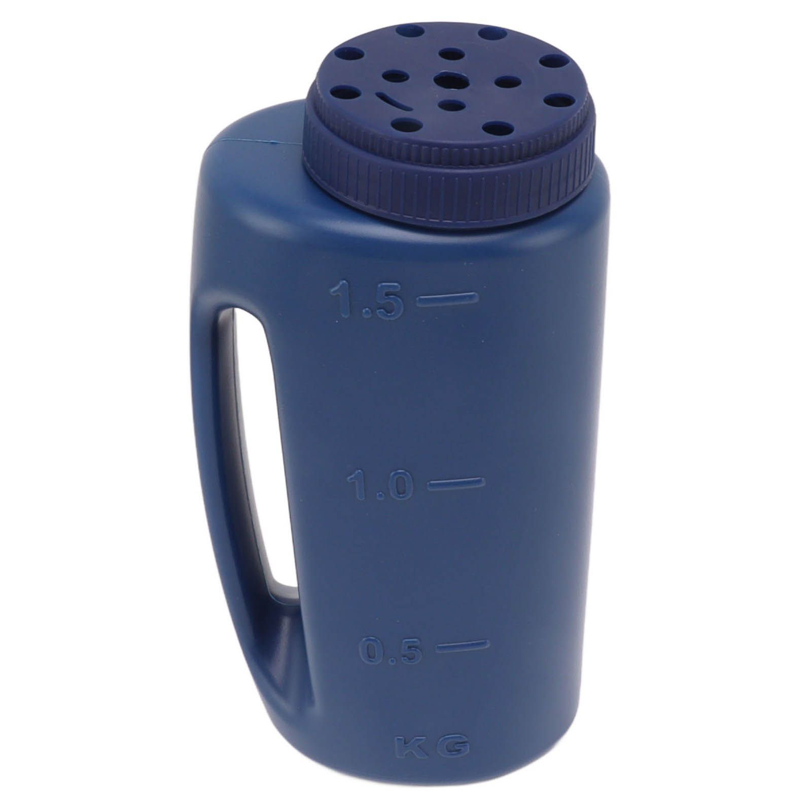 Handheld Fertilizer Spreader Hand Held Grass Seed Spreader Crop Spreading Salt Sowing Pot Blue - Image 1