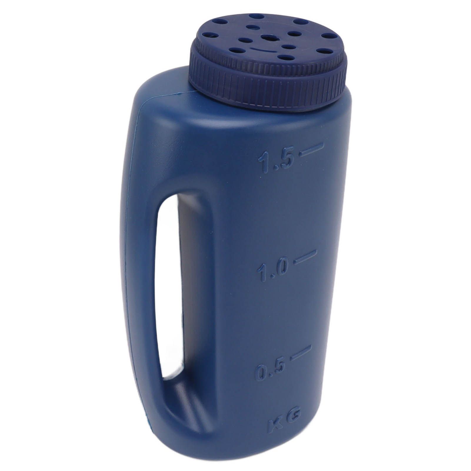 Handheld Fertilizer Spreader Hand Held Grass Seed Spreader Crop Spreading Salt Sowing Pot Blue - Image 2