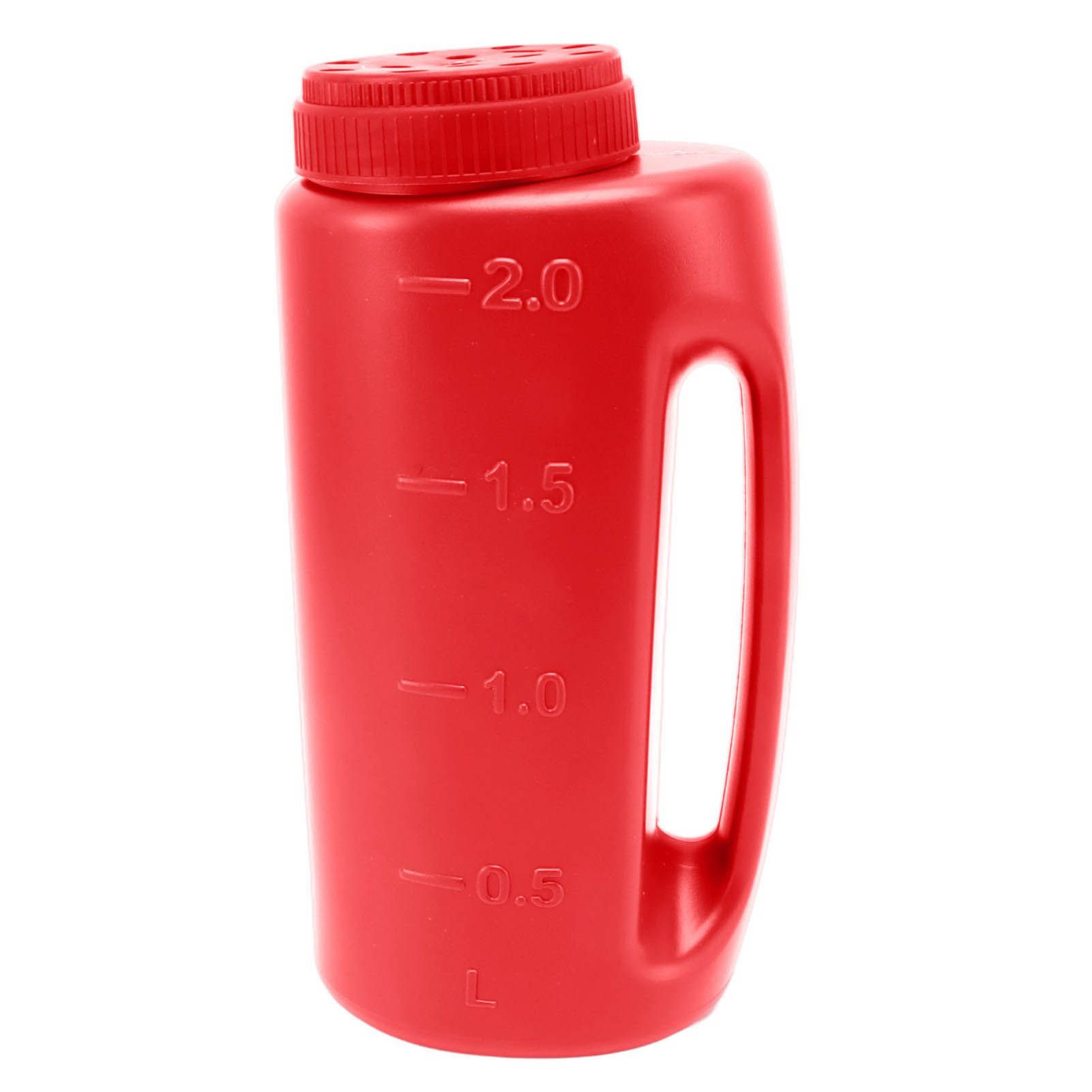 Handheld Fertilizer Spreader Hand Held Grass Seed Spreader Crop Spreading Salt Sowing Pot Red - Image 4
