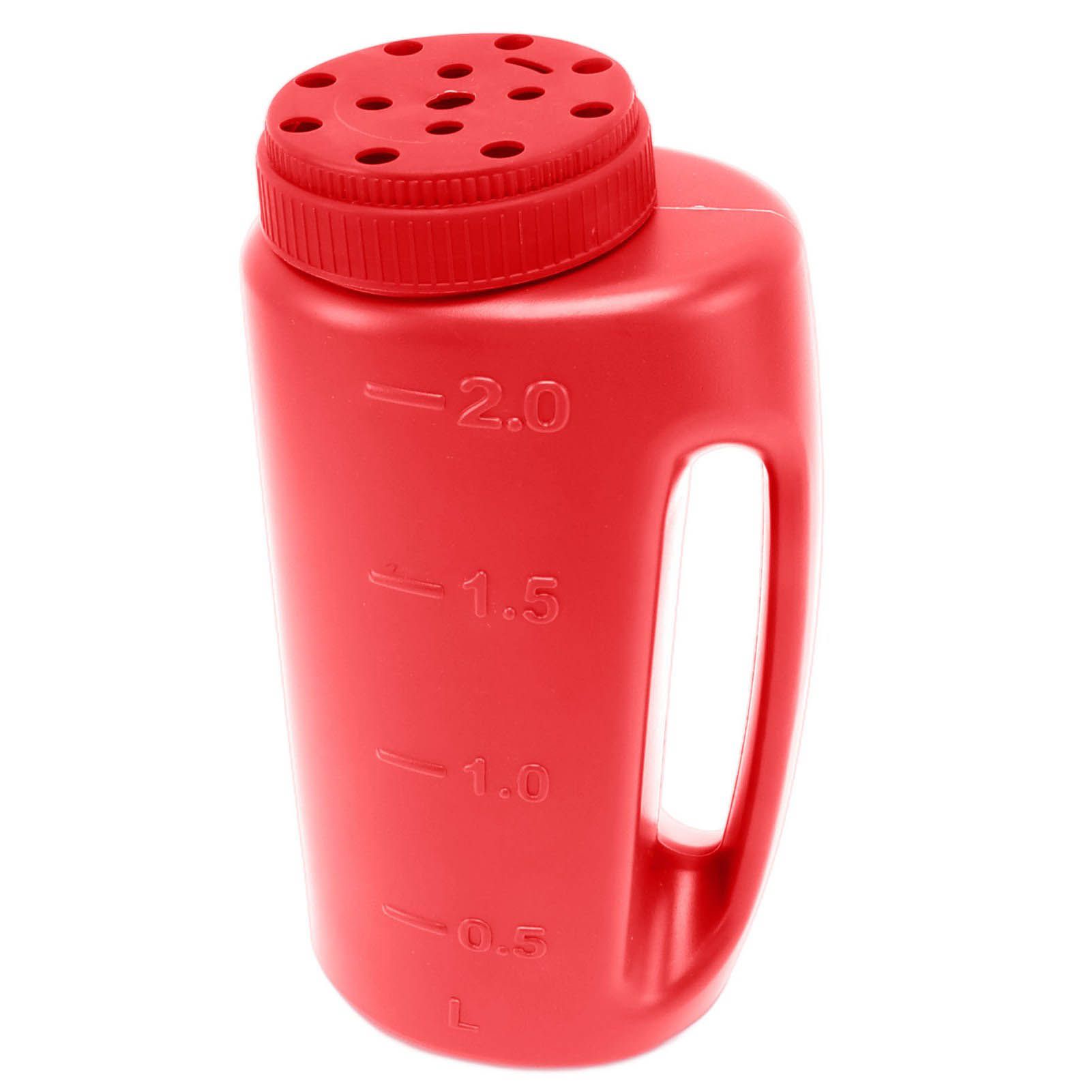 Handheld Fertilizer Spreader Hand Held Grass Seed Spreader Crop Spreading Salt Sowing Pot Red - Image 6