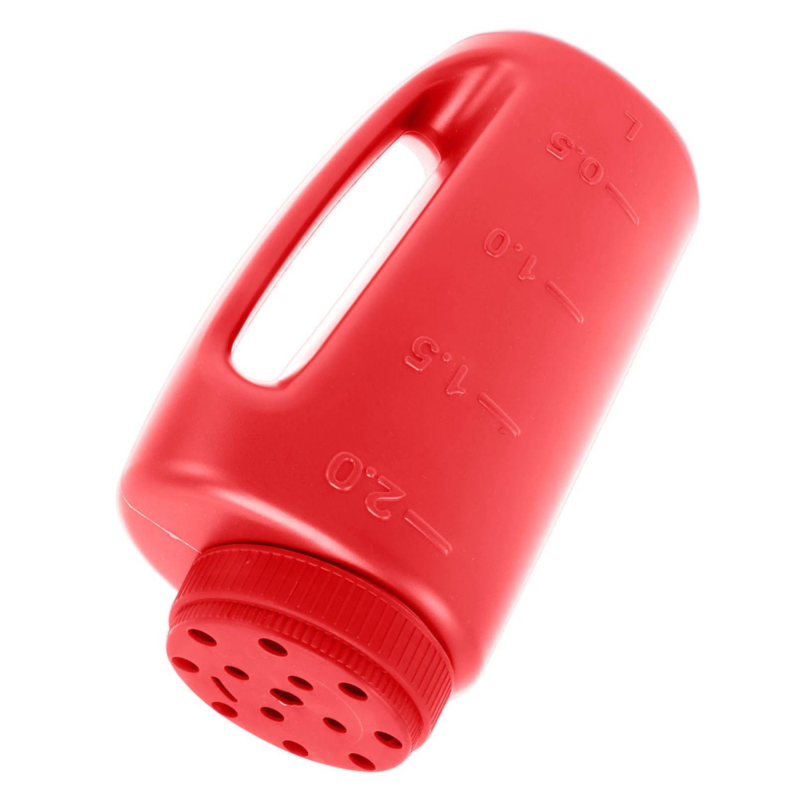 Handheld Fertilizer Spreader Hand Held Grass Seed Spreader Crop Spreading Salt Sowing Pot Red - Image 8