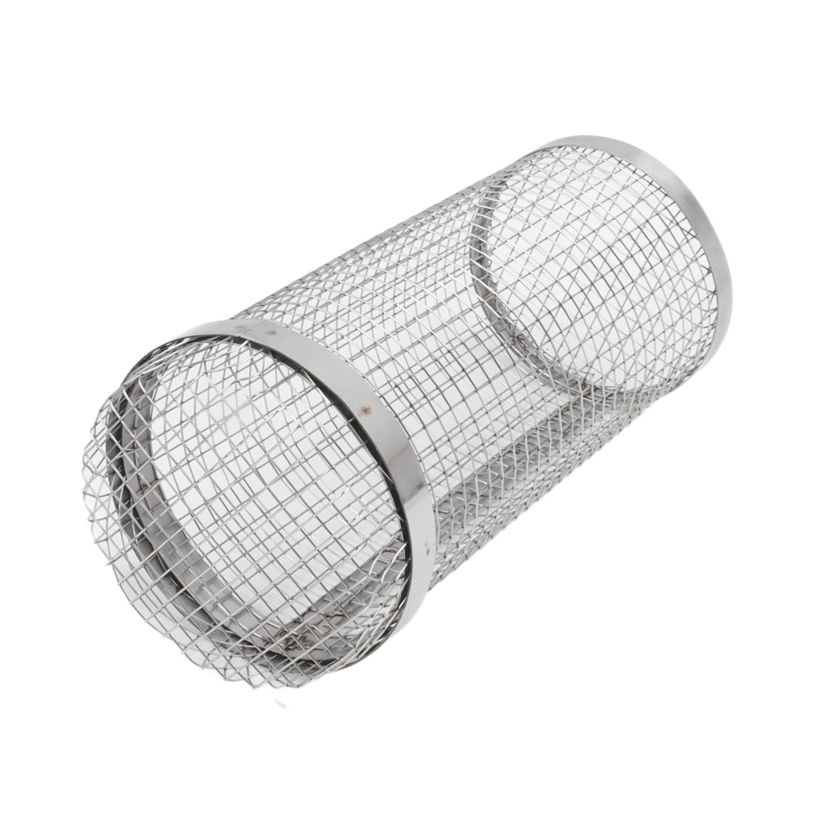Barbecue Grilling Basket Stainless Steel Heat Resistant Rust Prevention BBQ Grill Cage with Hook for Camping Party 20cm/7.9in - Image 6
