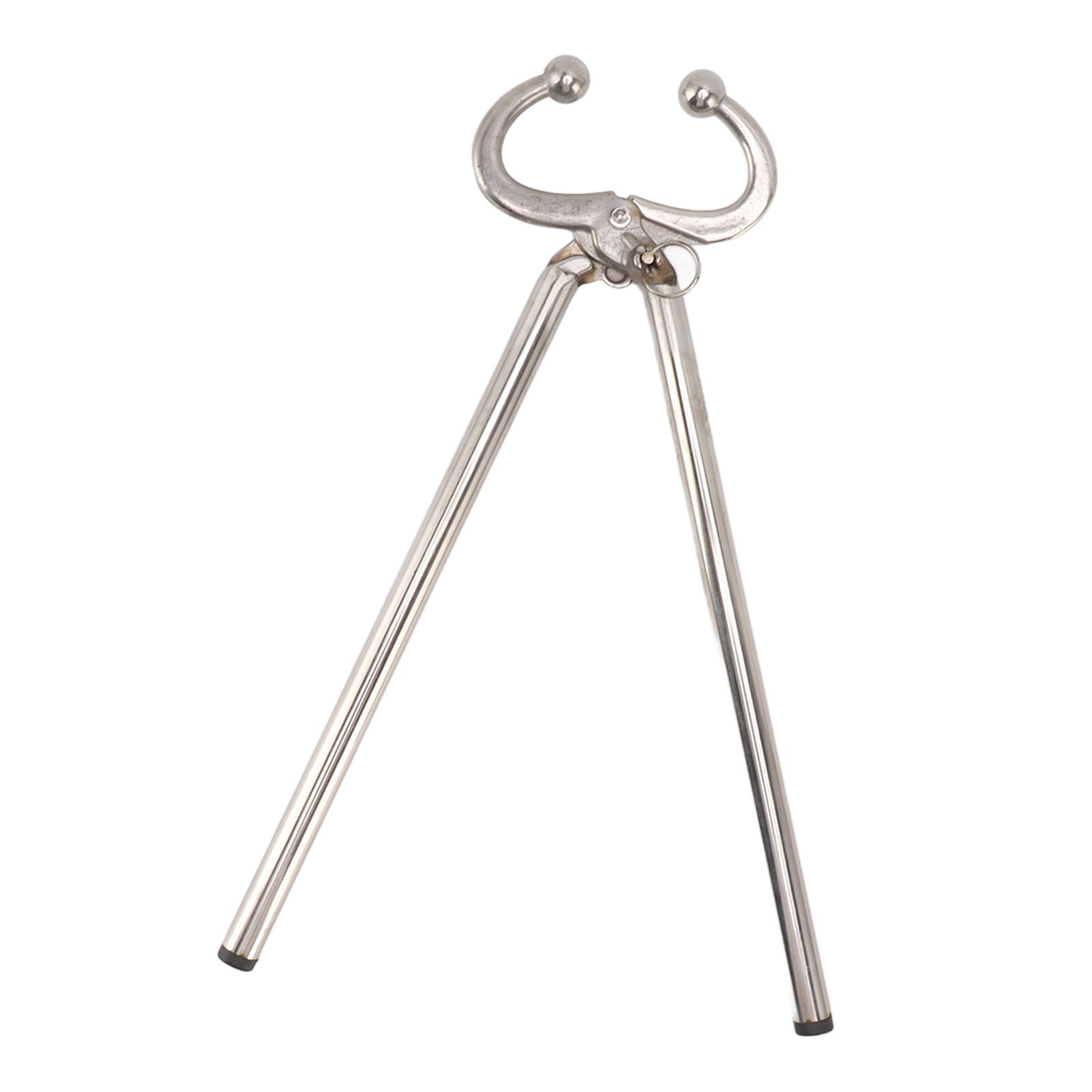 Cow Nose Plier Stainless Steel Automatic Locking Bull Cattle Nose Ring Pliers for Farm Ranch - Image 5