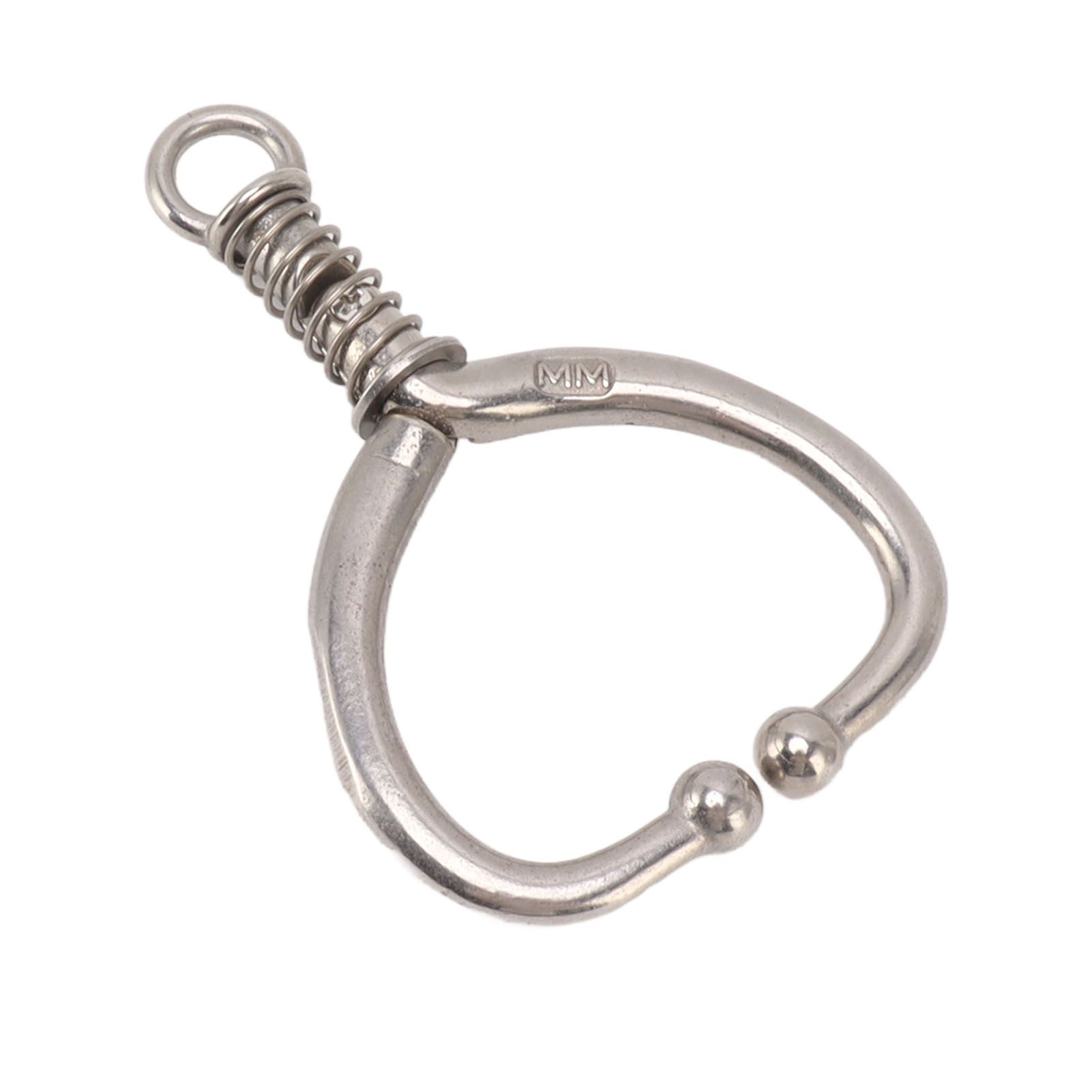 Cattle Nose Ring Durable Stainless Steel Cattle Ring Spherical Cattle Ring Clamp Traction for Home Farm HL Q4E - Image 2